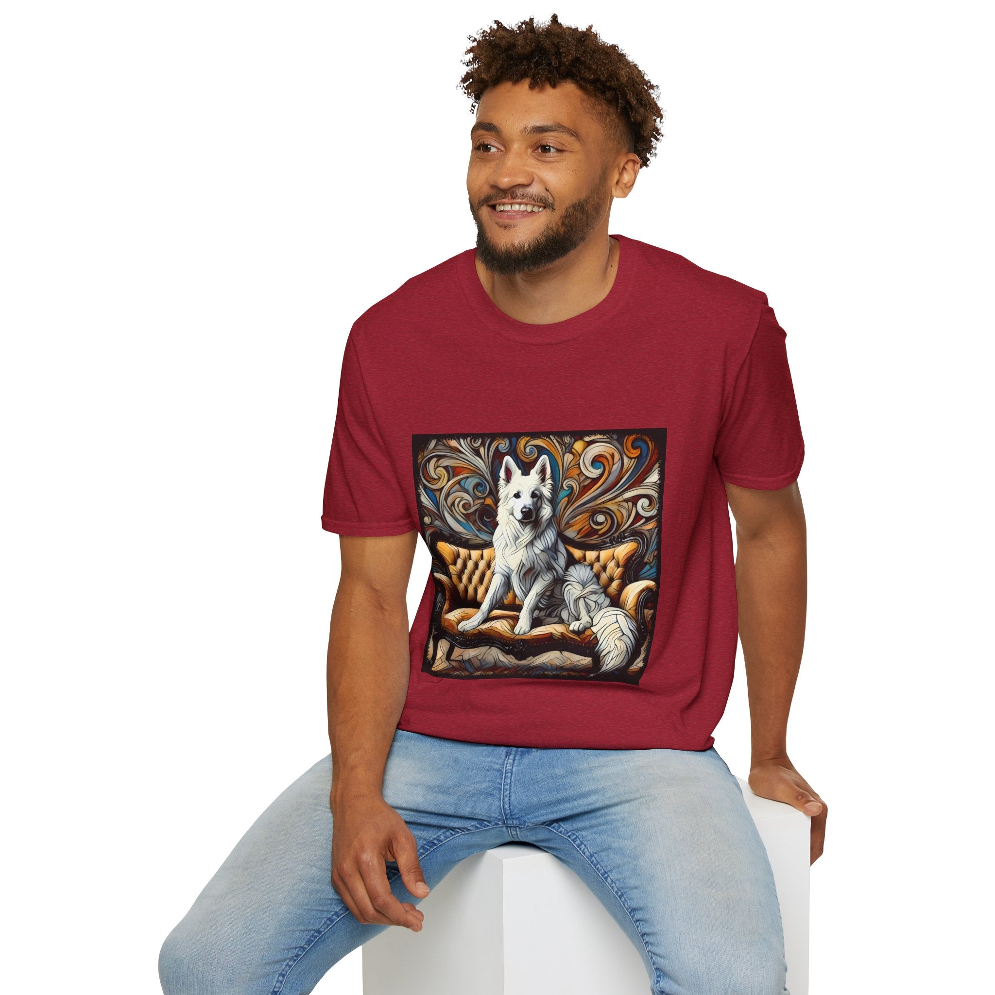 German Shepherd Bold Swirl | Unisex Dog T-Shirt