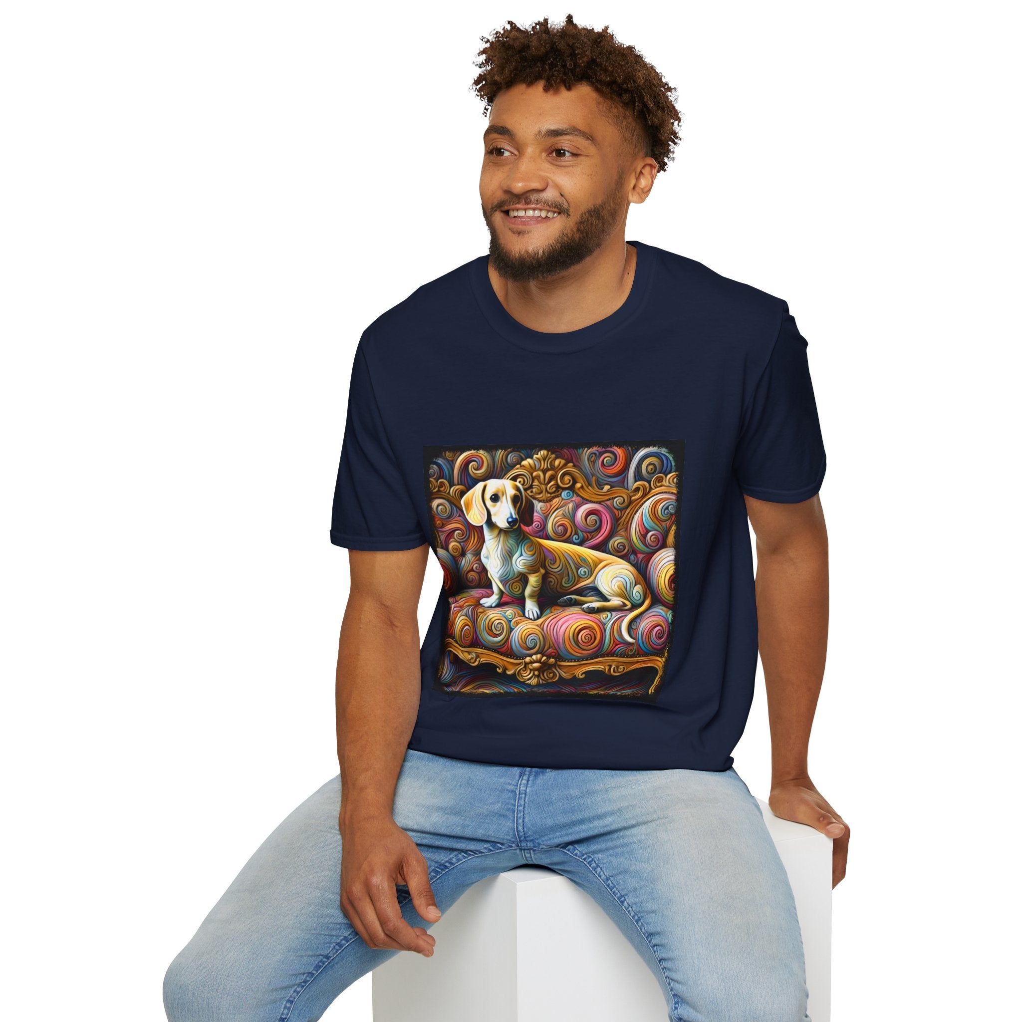 Dachshund Exquisite Swirl | Unisex Dog T-Shirt