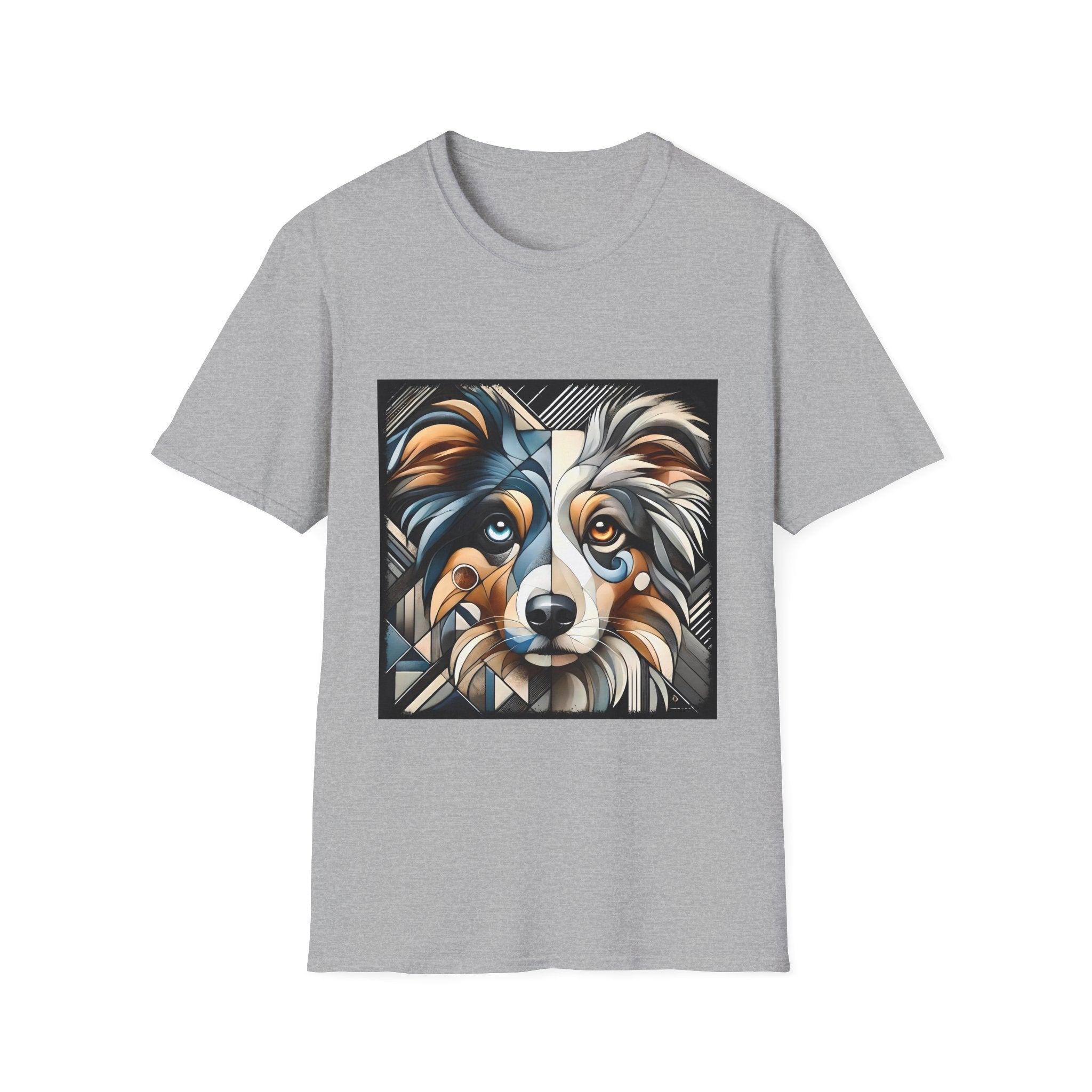 Miniature American Shepherd Merle Geometric | Unisex Dog T-Shirt