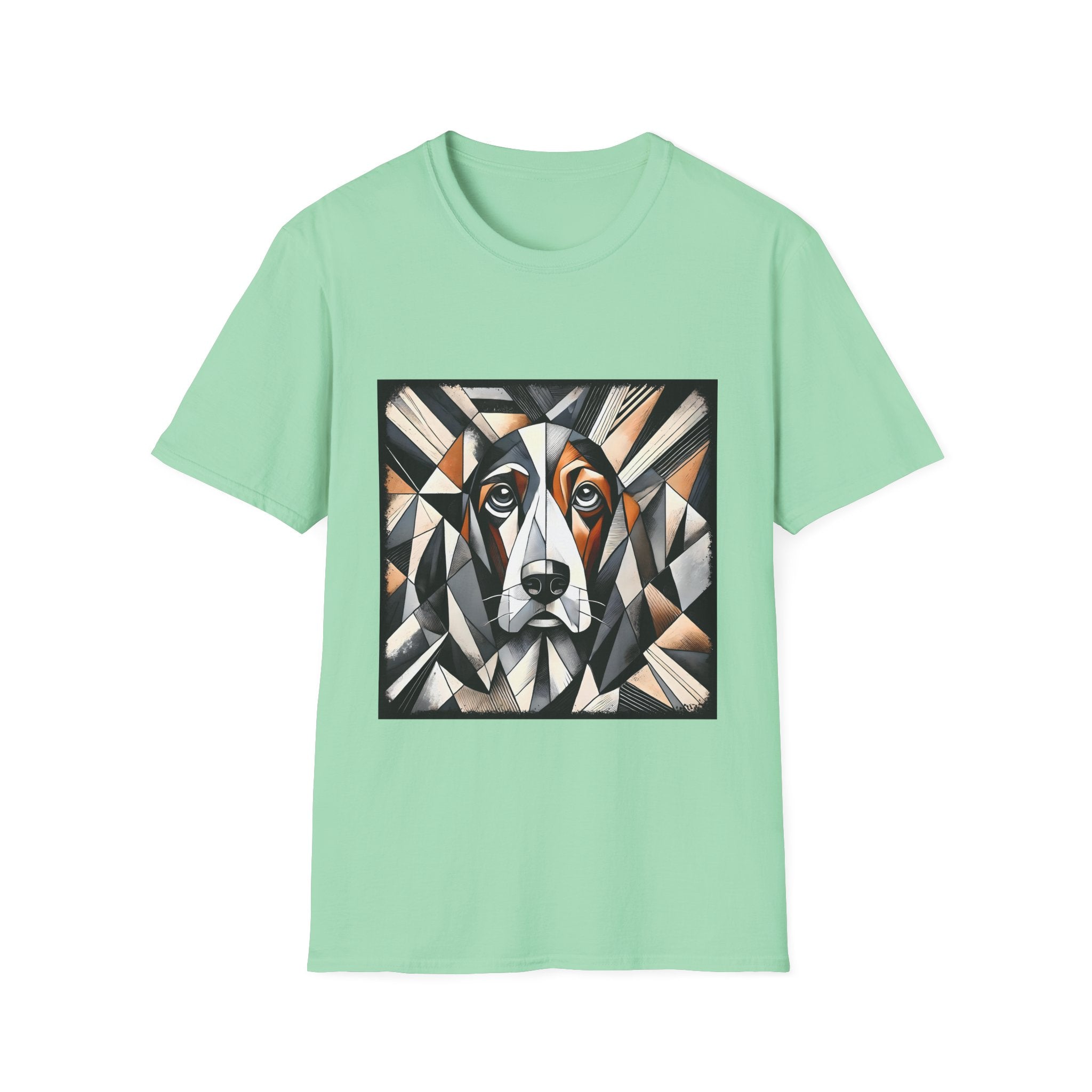 Basset Hound Bold Geometric | Unisex Dog T-Shirt
