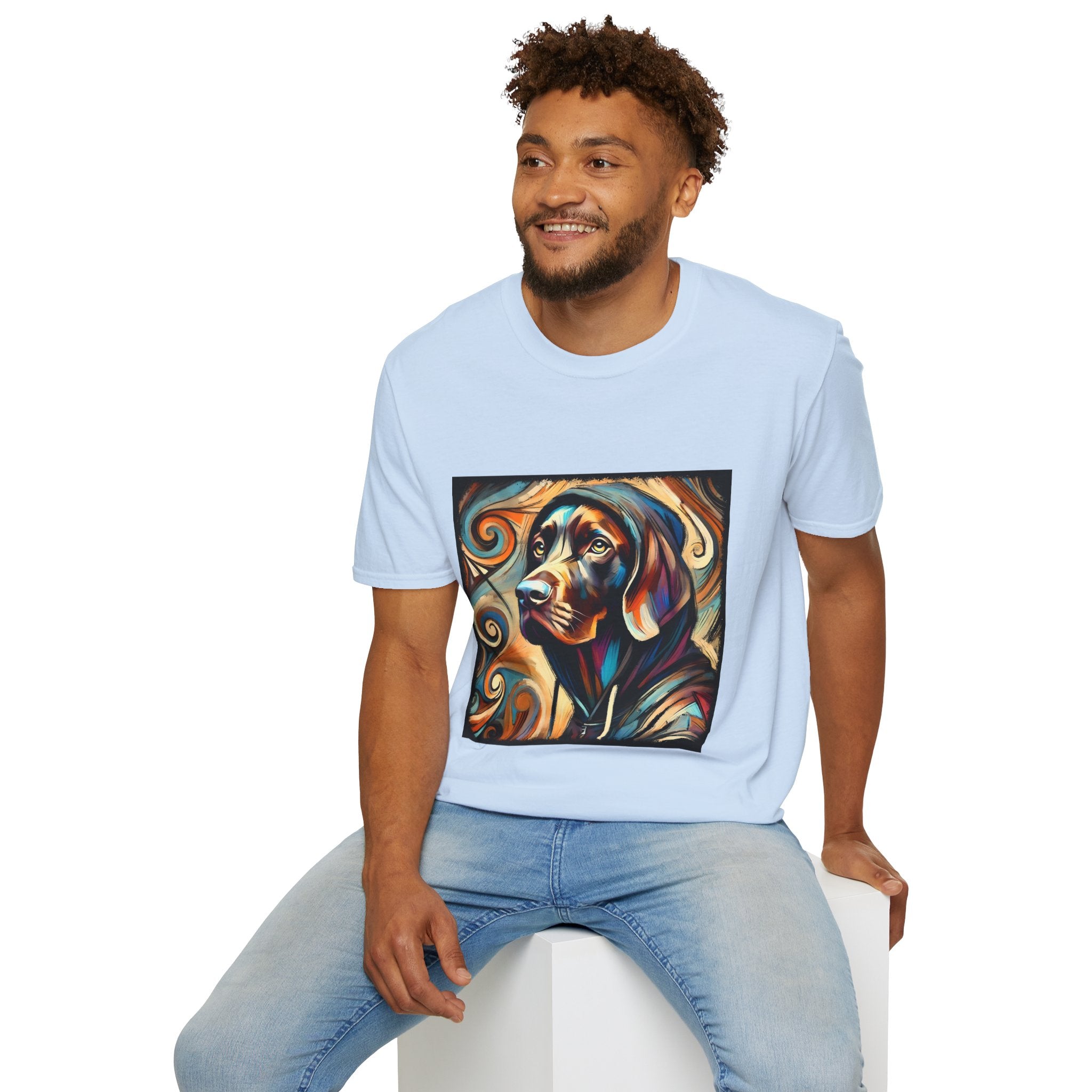 German Shorthaired Pointer Relaxed Swirl | Unisex Dog T-Shirt