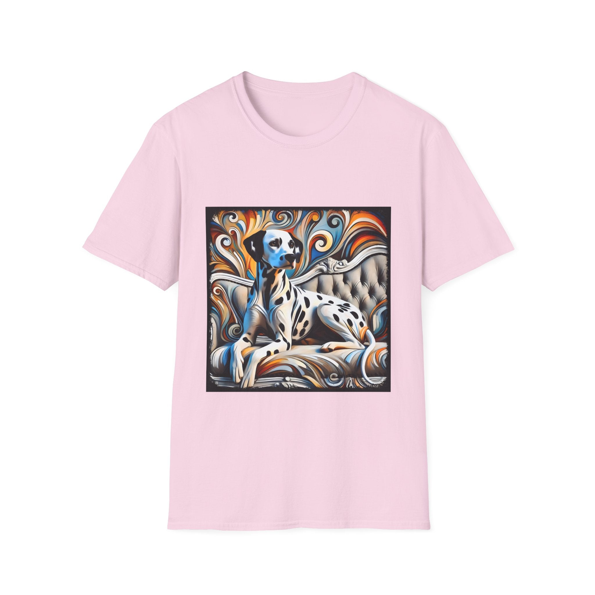 Dalmatian vivid Swirl | Unisex Dog T-Shirt