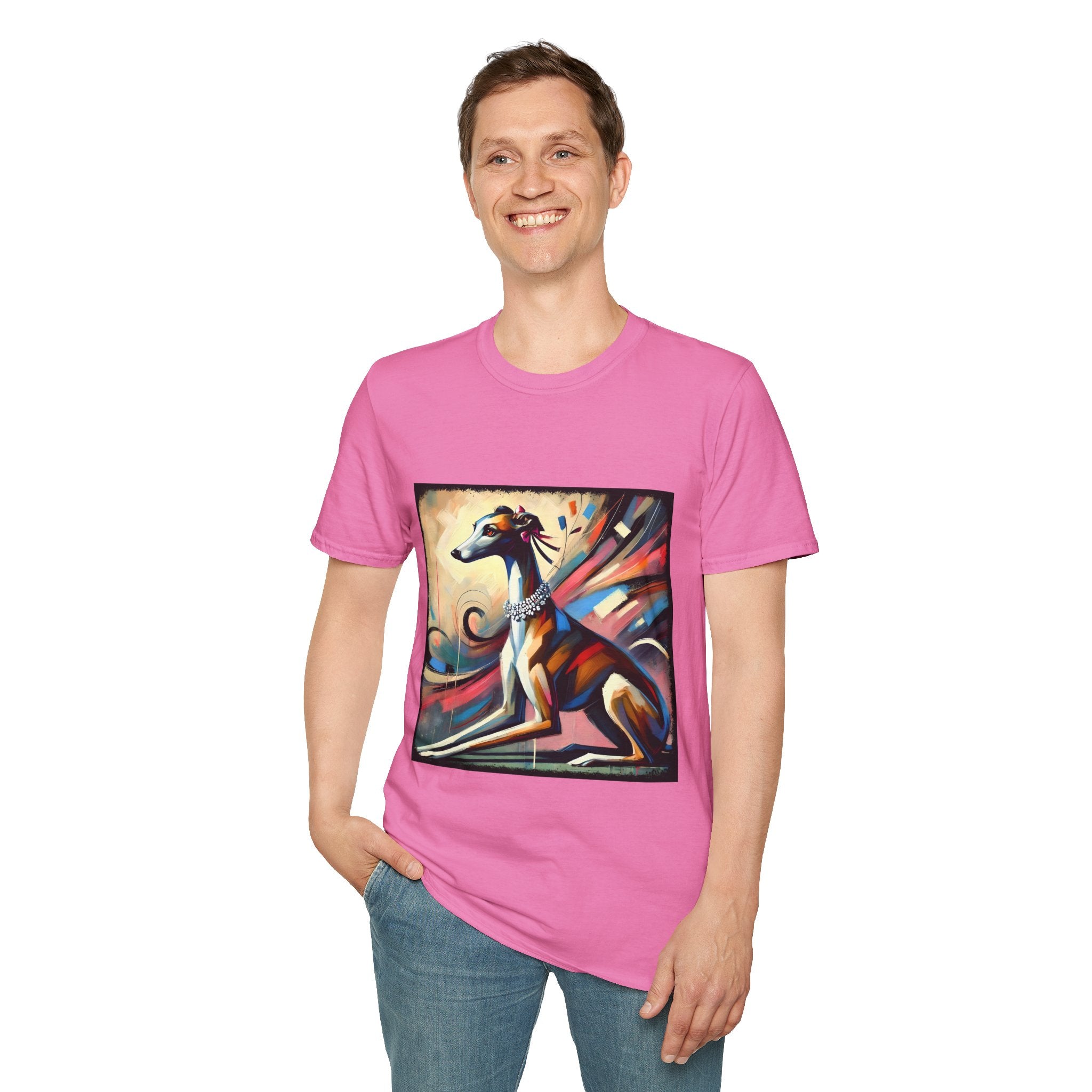 Greyhound Bold Pastel Classic  | Unisex Dog T-Shirt