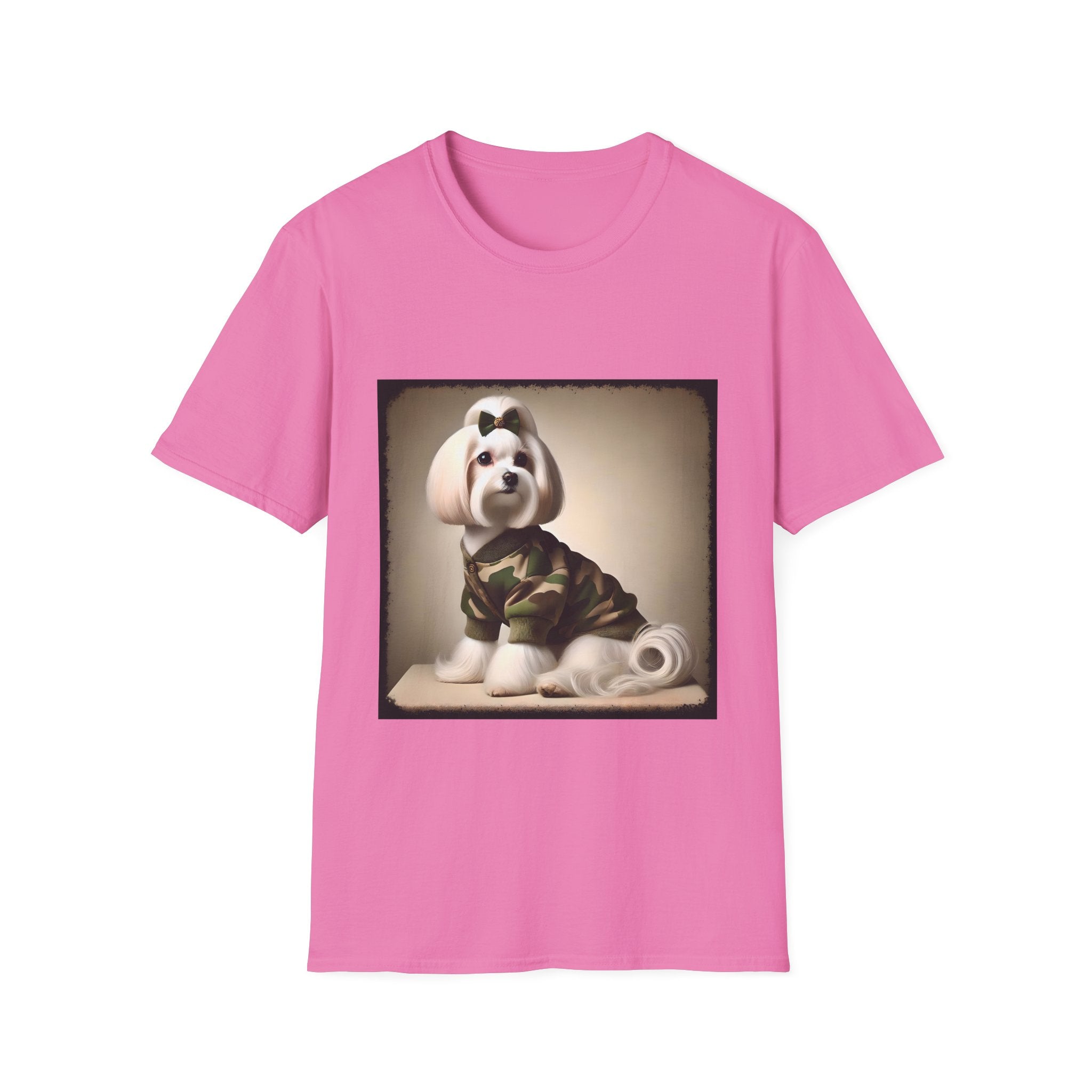 Maltese Camo Cutie | Unisex Dog T-Shirt