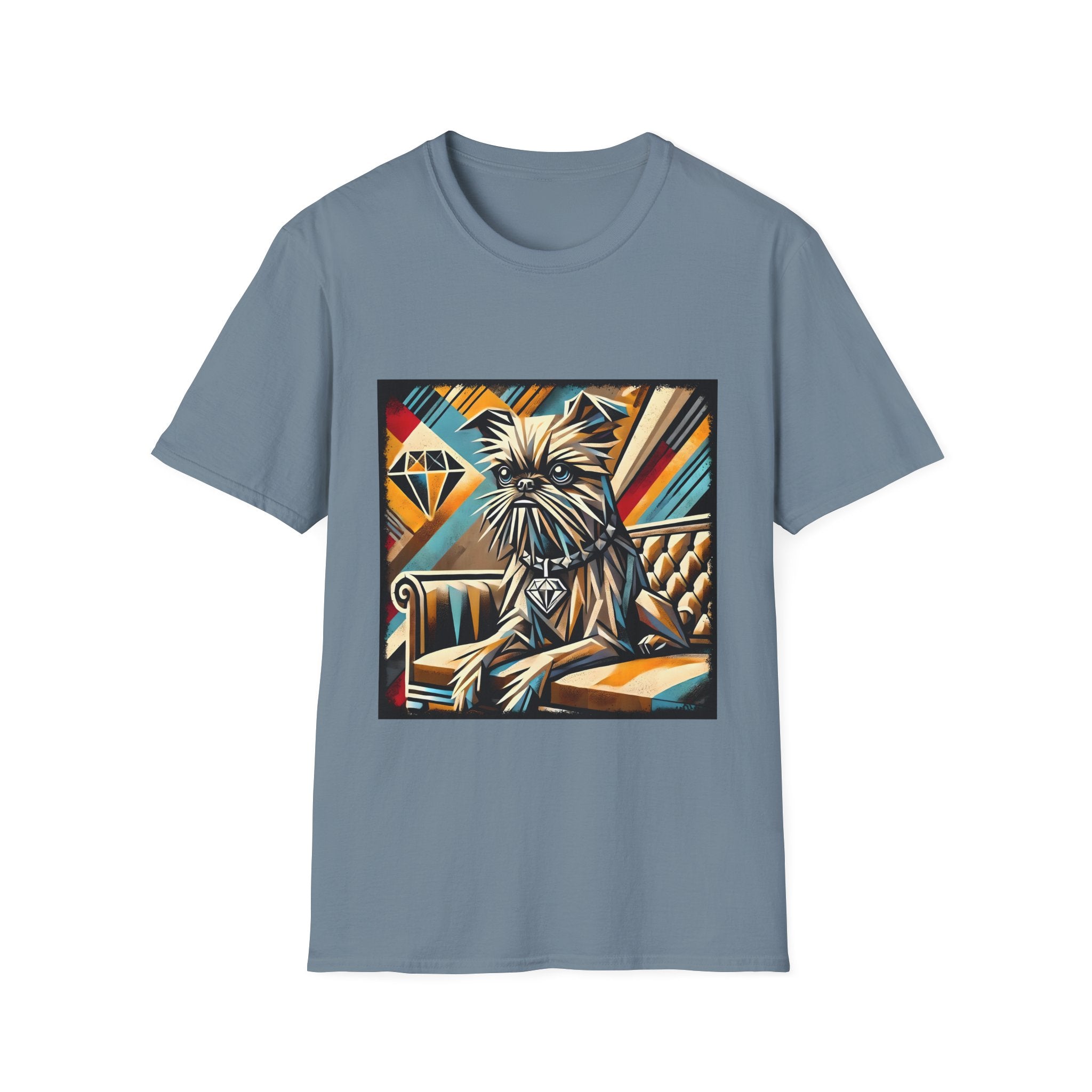 Brussels Griffon Vivid Geometric | Unisex Dog T-Shirt