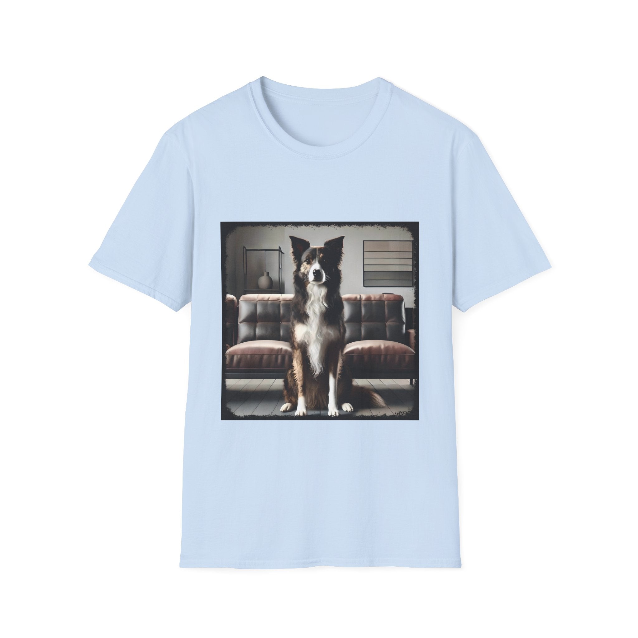 Border Collie Modern Brindle  | Unisex Dog T-Shirt