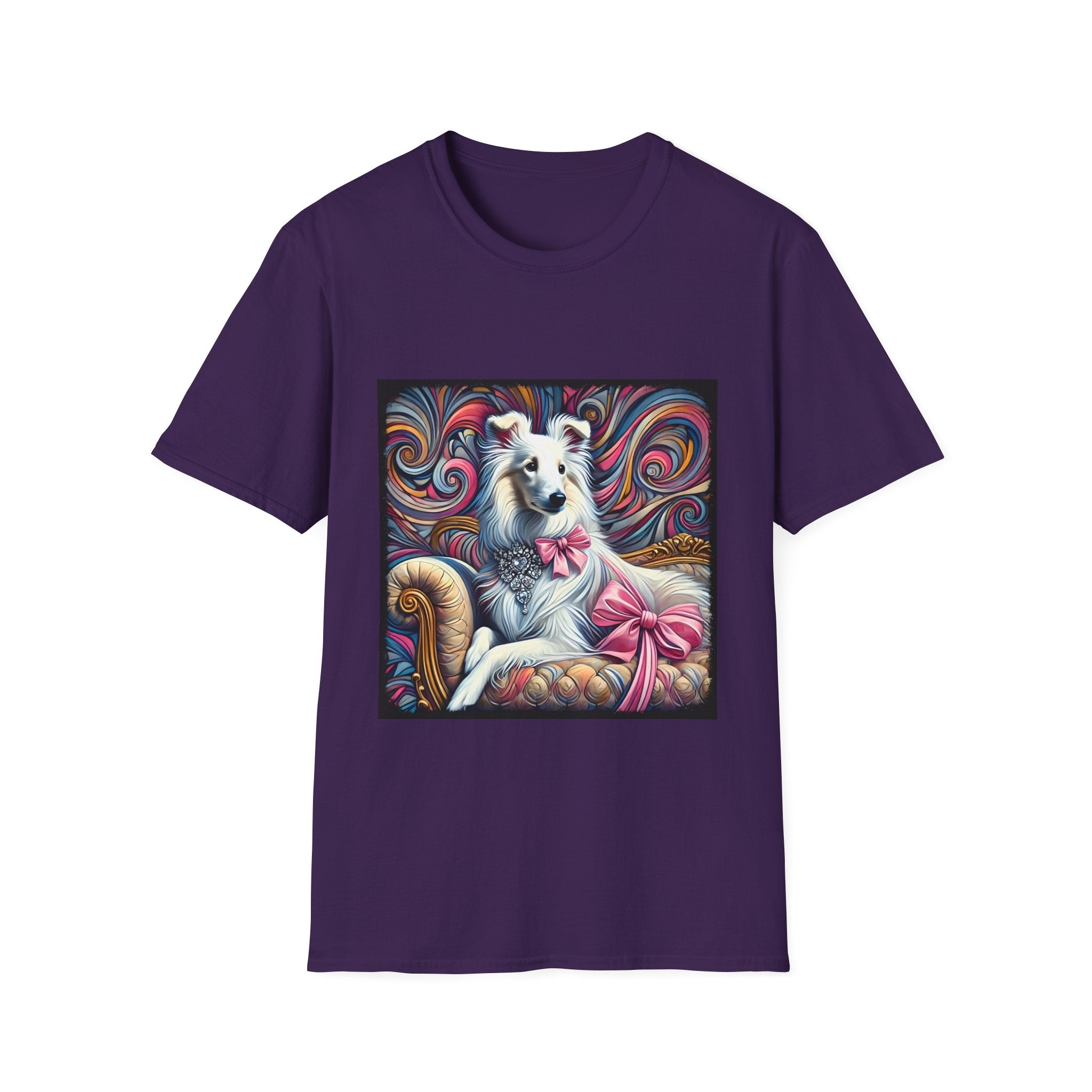 Collie Pink Princess Swirl | Unisex Dog T-Shirt