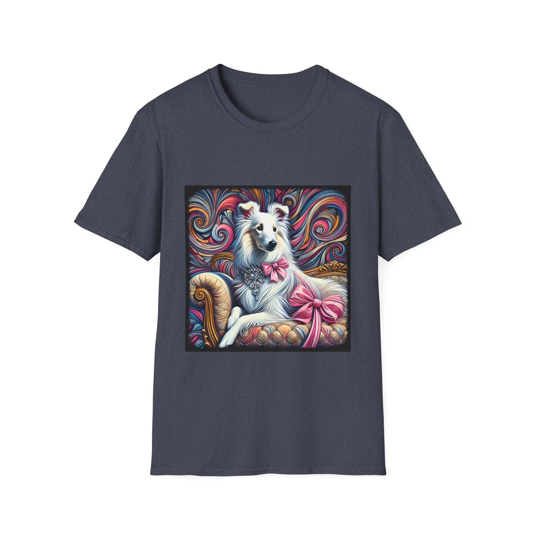 Collie Pink Princess Swirl | Unisex Dog T-Shirt