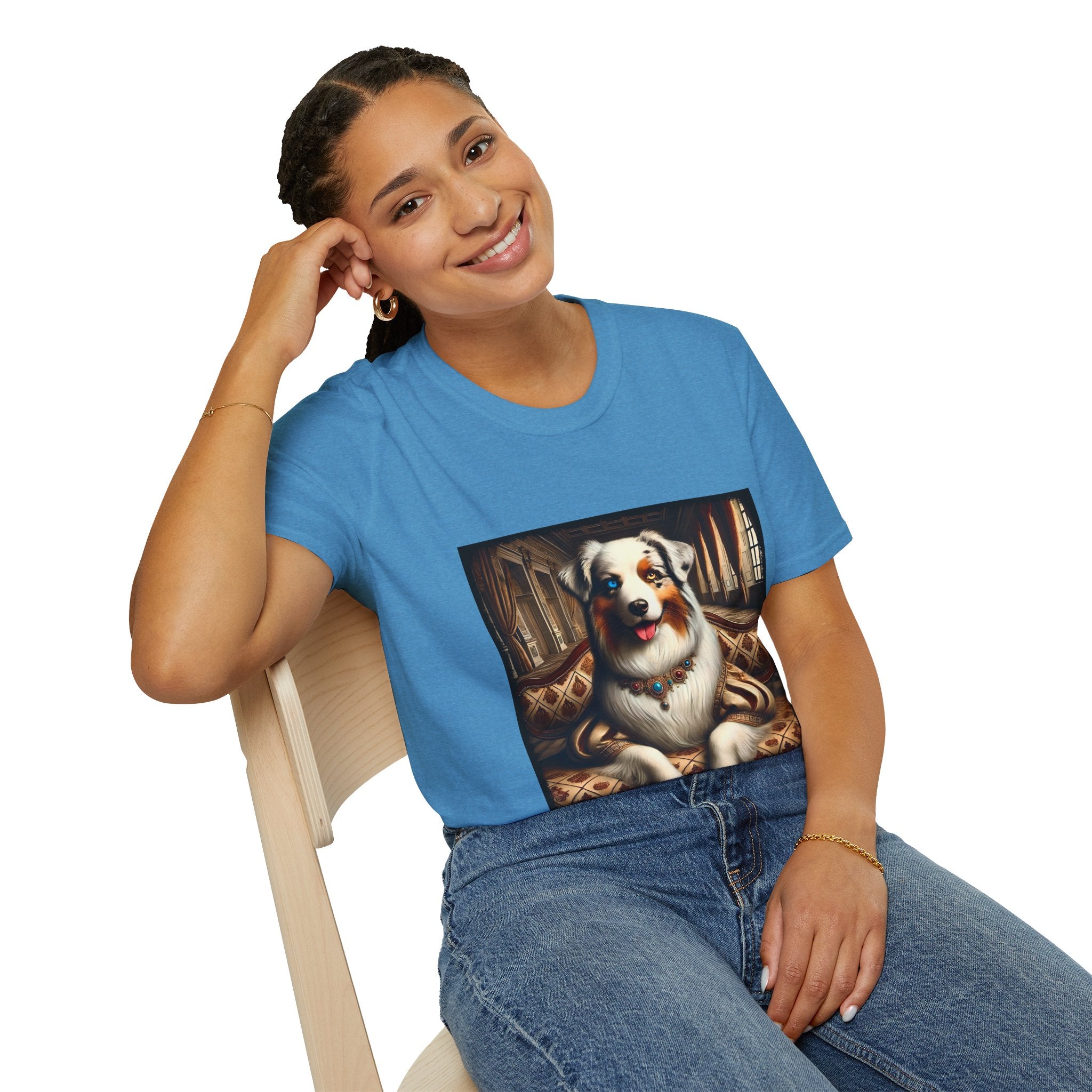 Australian Shepherd Poised Princess | Unisex Dog T-Shirt