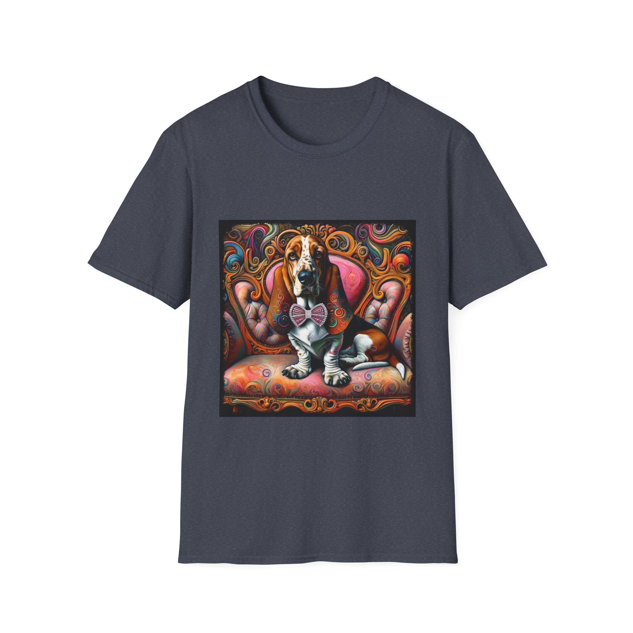 Basset Hound Vivid Swirl | Unisex Dog T-Shirt