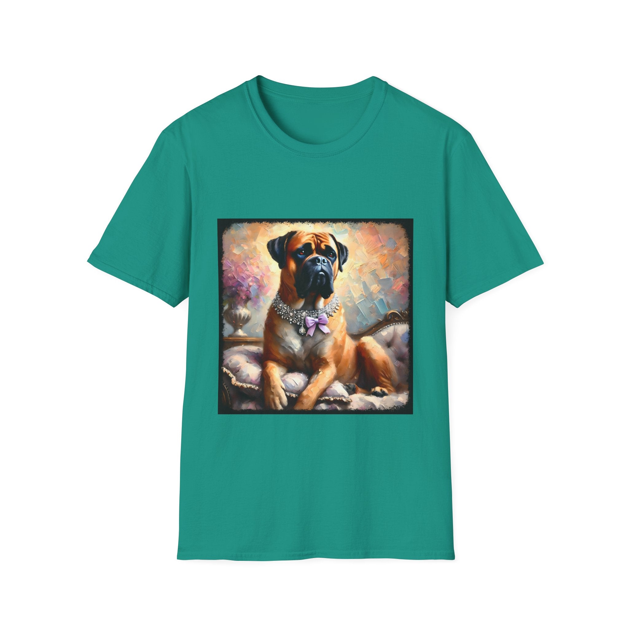 Bullmastiff Purple Bow Classic | Unisex Dog T-Shirt