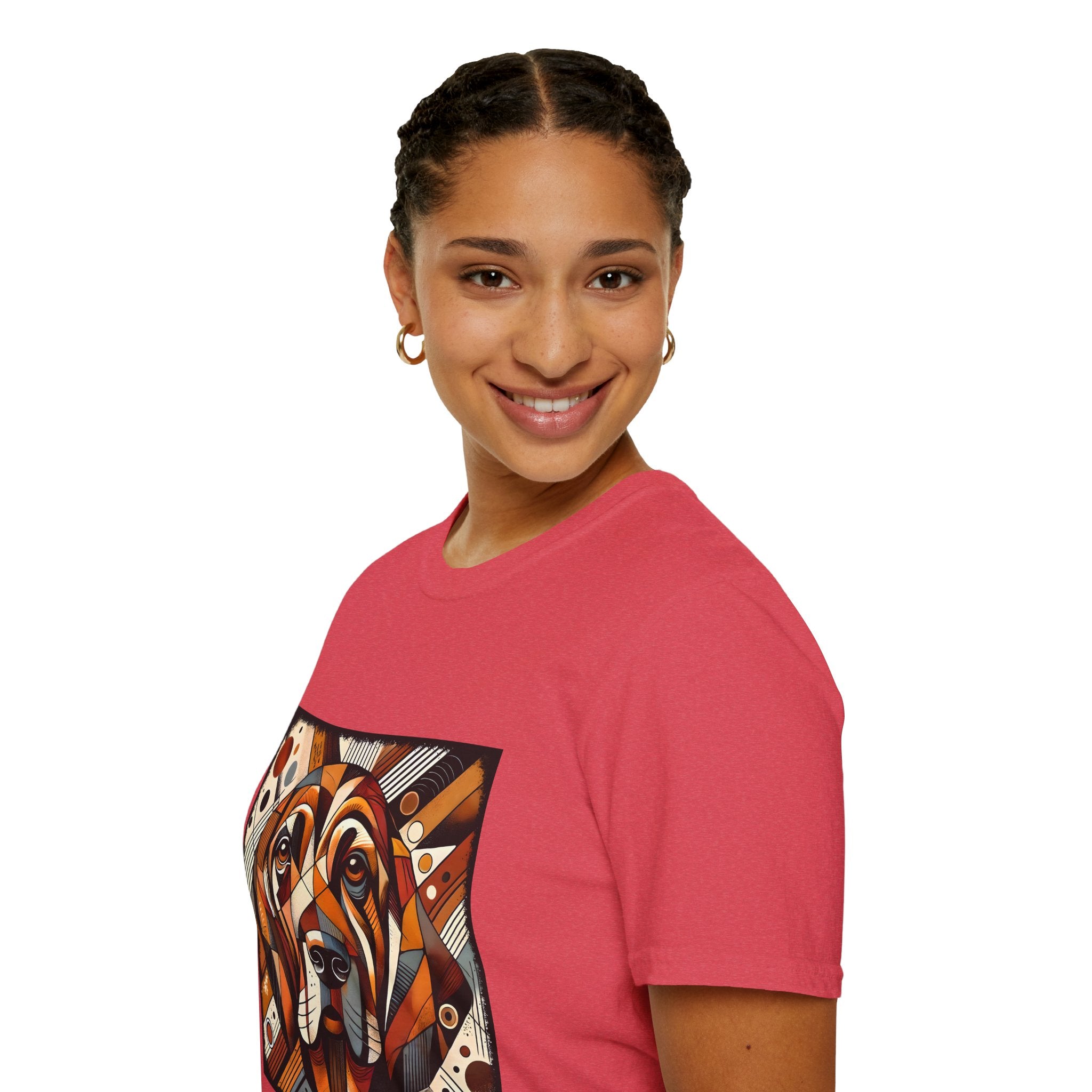 Bloodhound Bold Geometric | Unisex Dog T-Shirt
