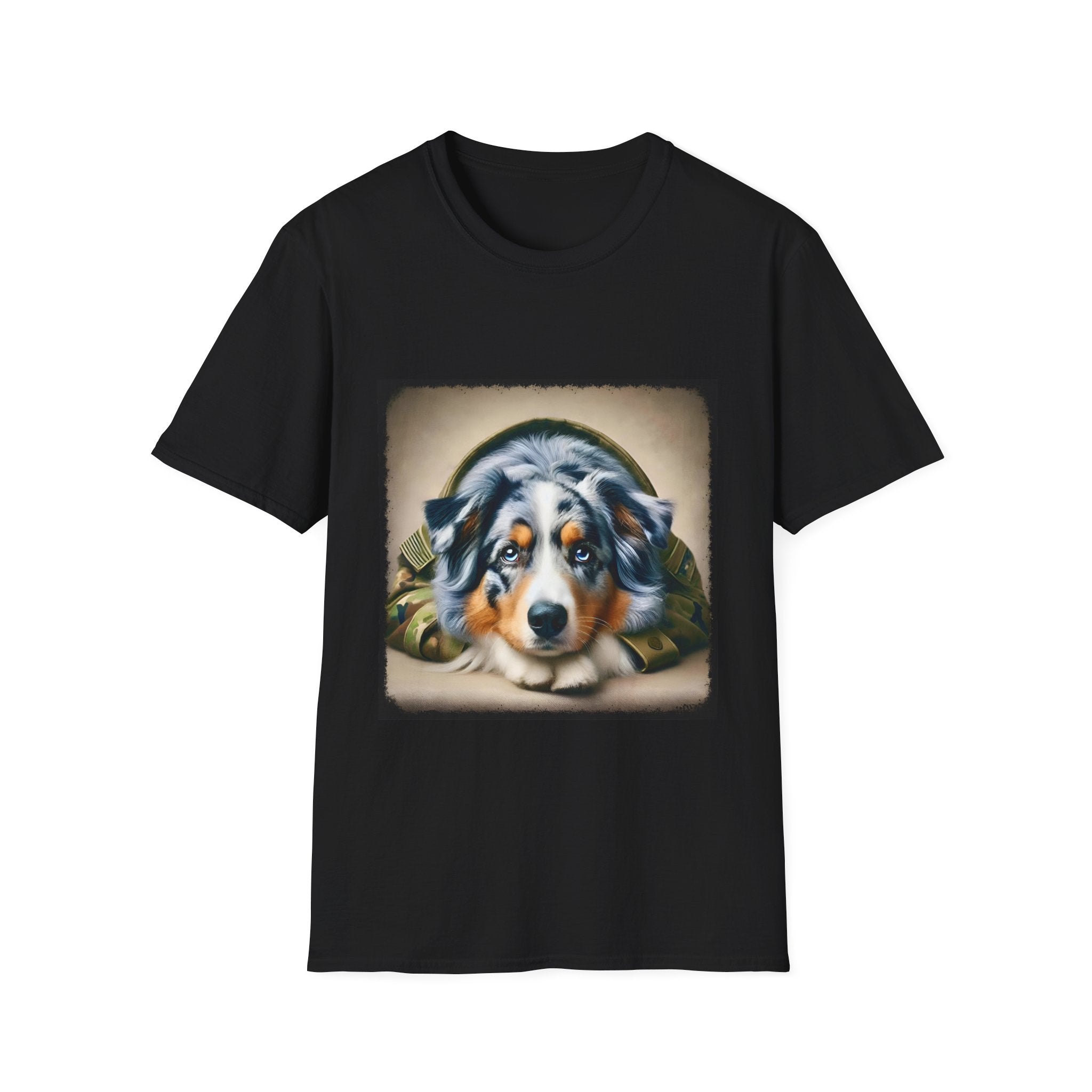 Australian Shepherd Camo Muse | Unisex Dog T-Shirt