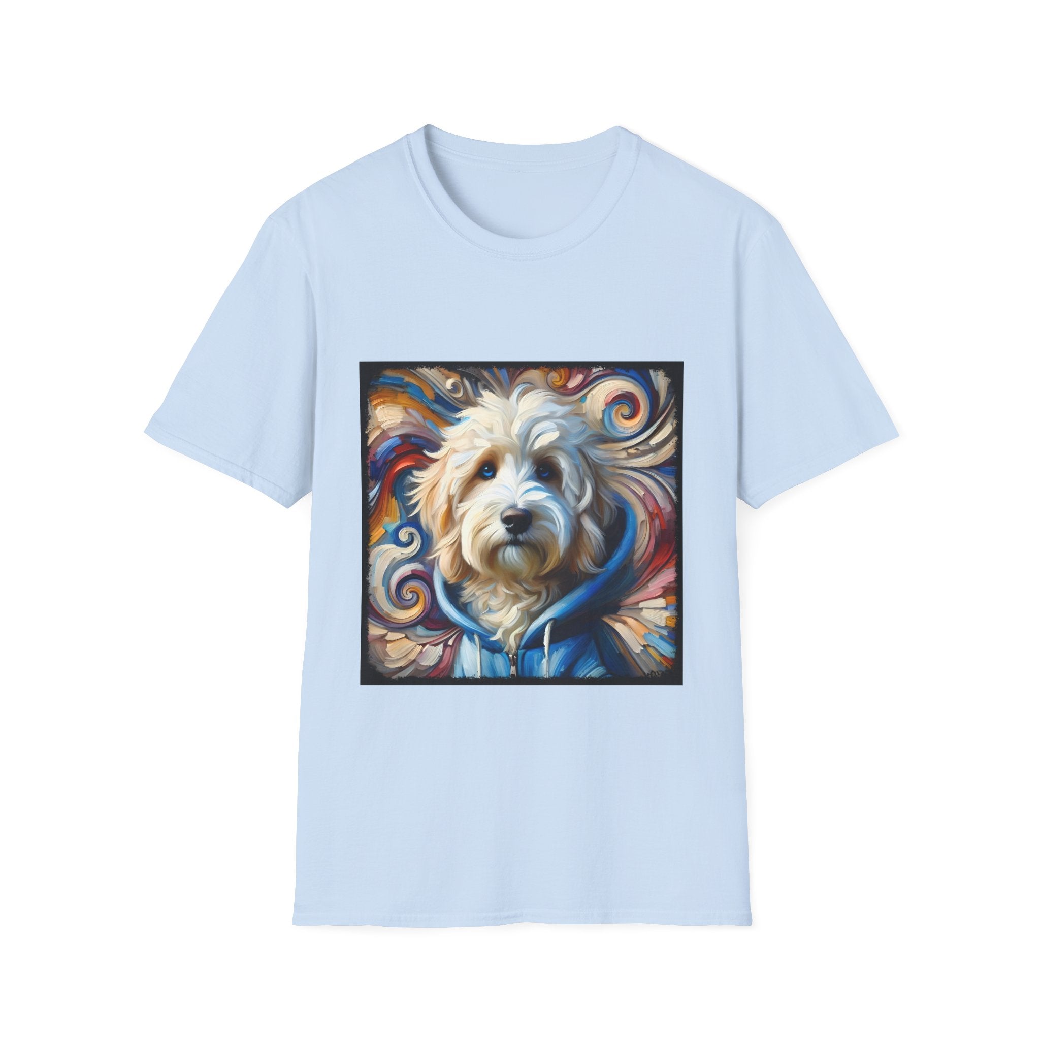 Sheepadoodle Blue Hoodie Swirl | Unisex Dog T-Shirt