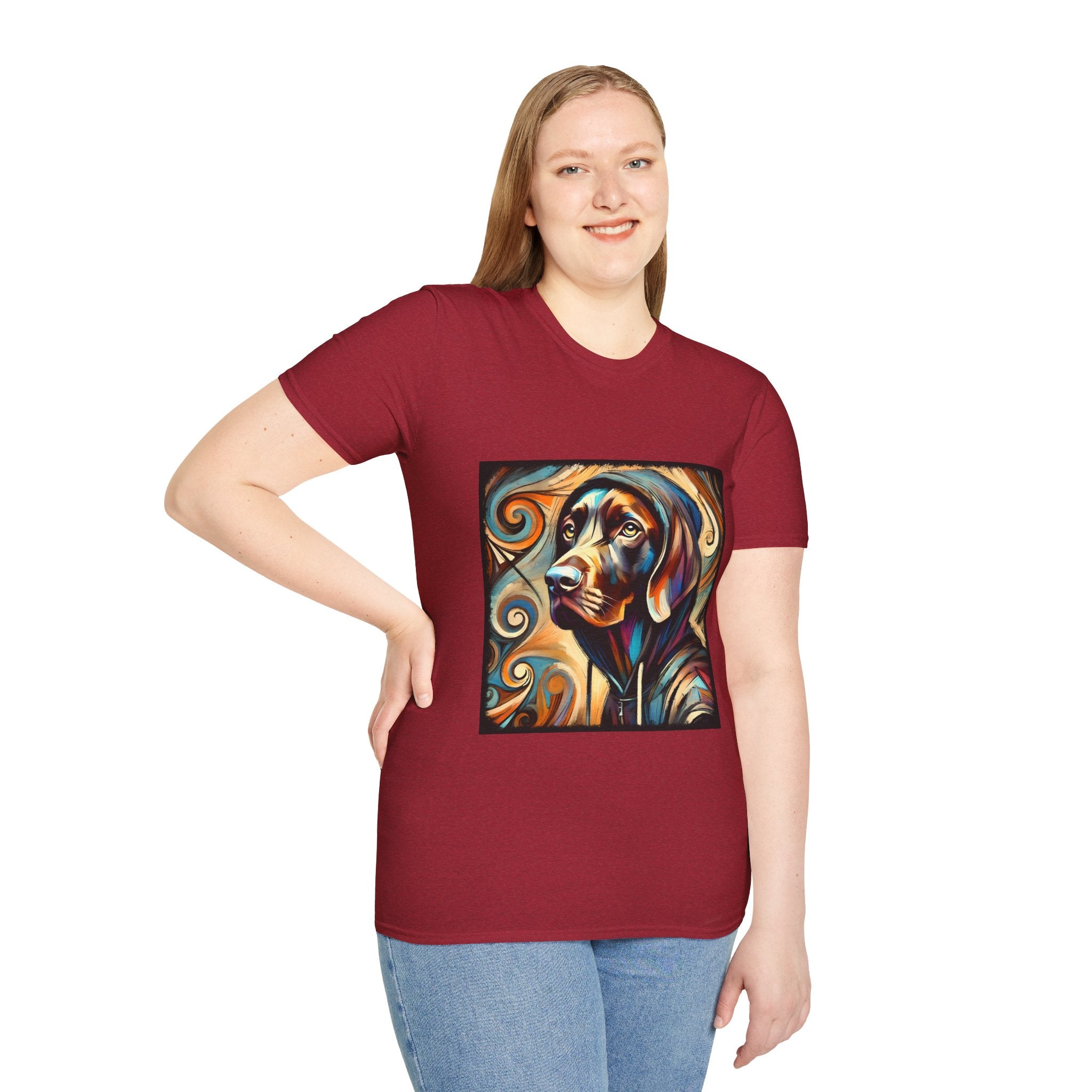 German Shorthaired Pointer Relaxed Swirl | Unisex Dog T-Shirt