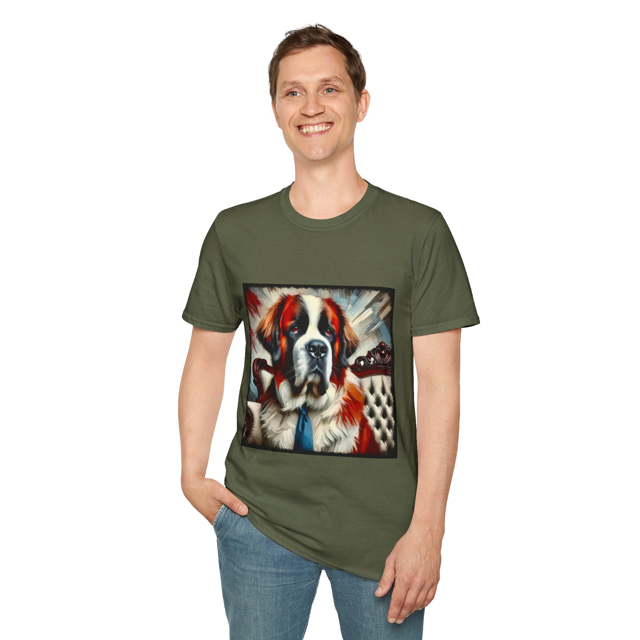 Saint Bernard Big Boss | Unisex Dog T-Shirt