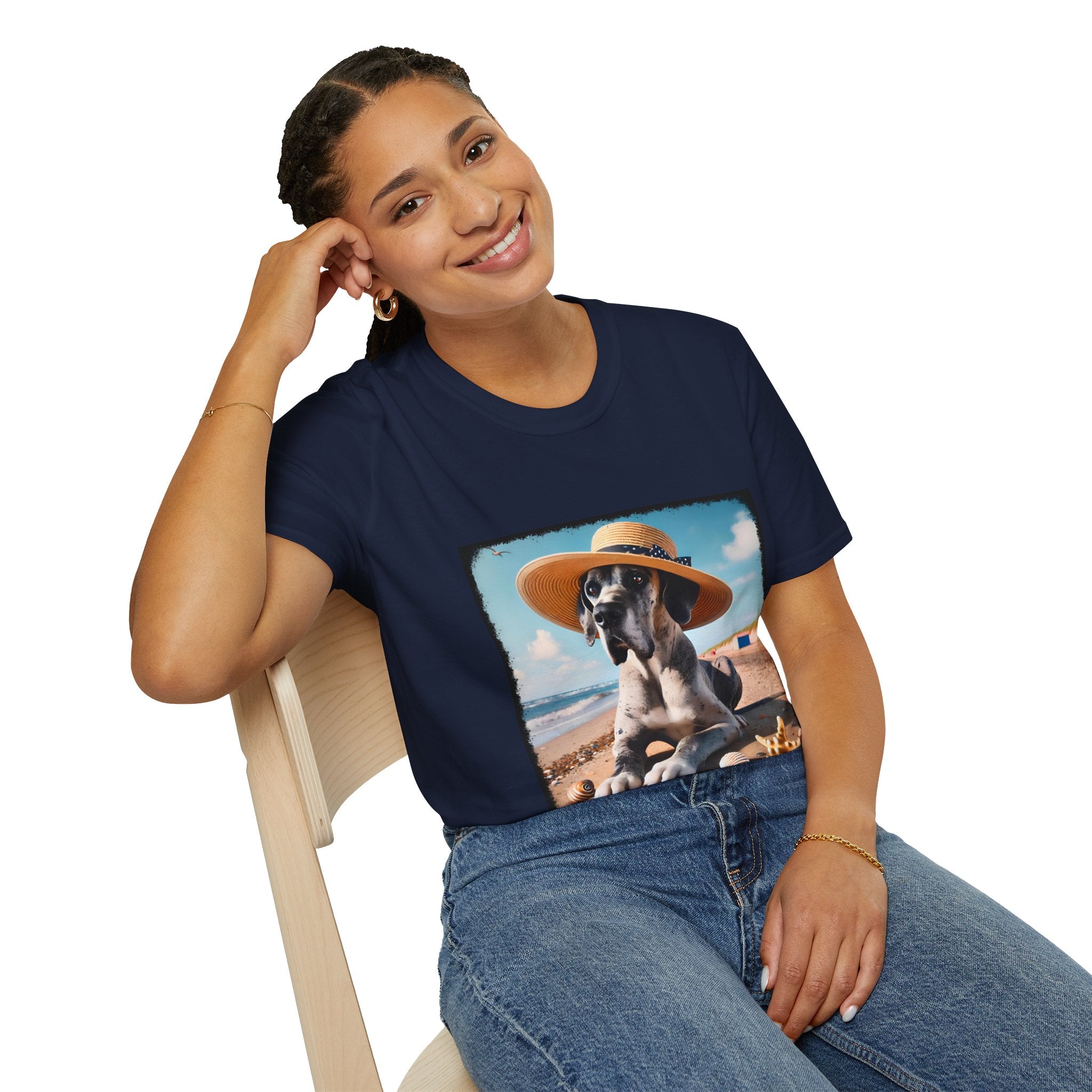 Great Dane Seaside Sass | Unisex Dog T-Shirt