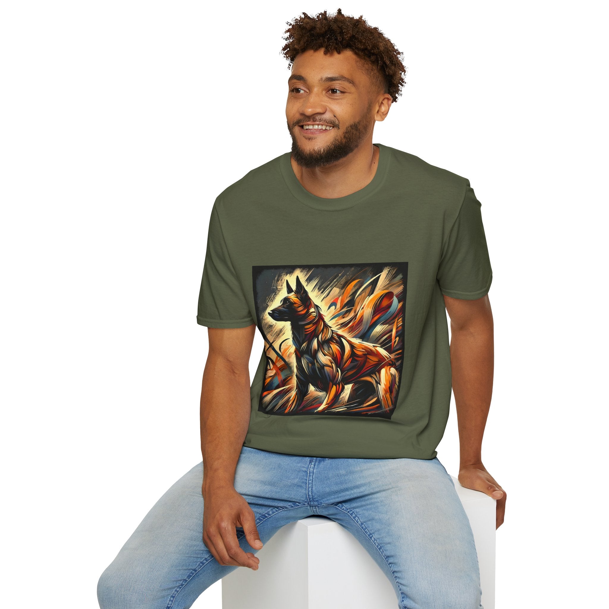 Belgian Malinois Fire Classic | Unisex Dog T-Shirt