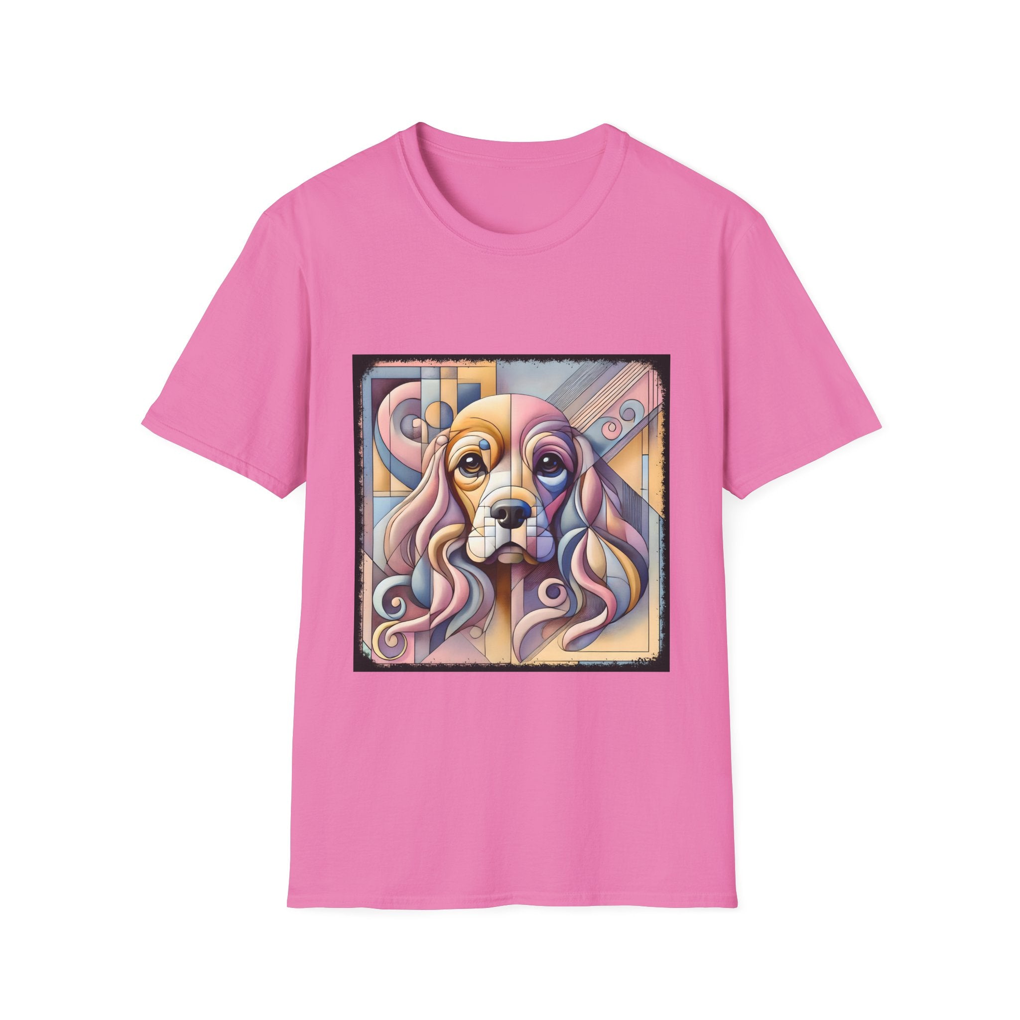 Cocker Spaniel Pastel Geometric | Unisex Dog T-Shirt