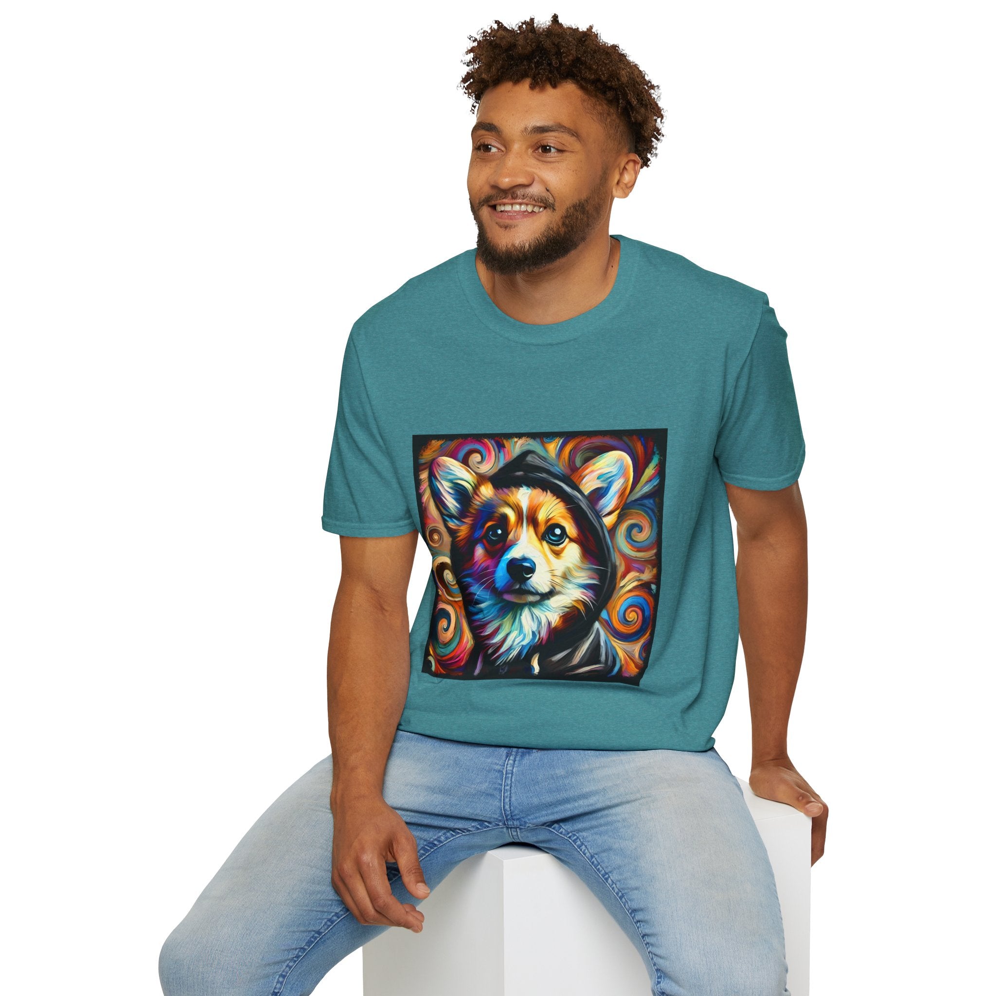 Pembroke Welsh Corgi Relaxed Swirl | Unisex Dog T-Shirt