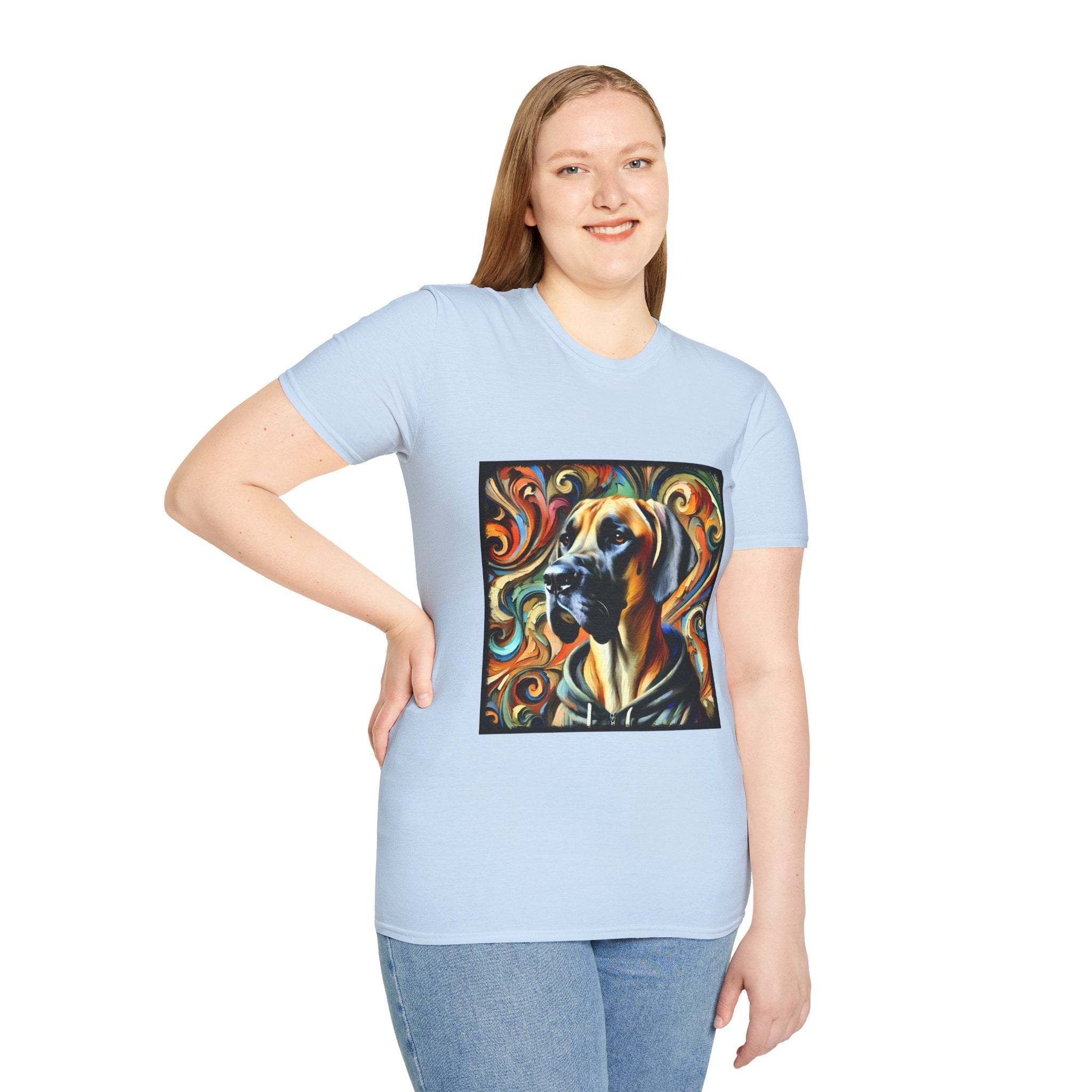 Great Dane Street Swirl | Unisex Dog T-Shirt