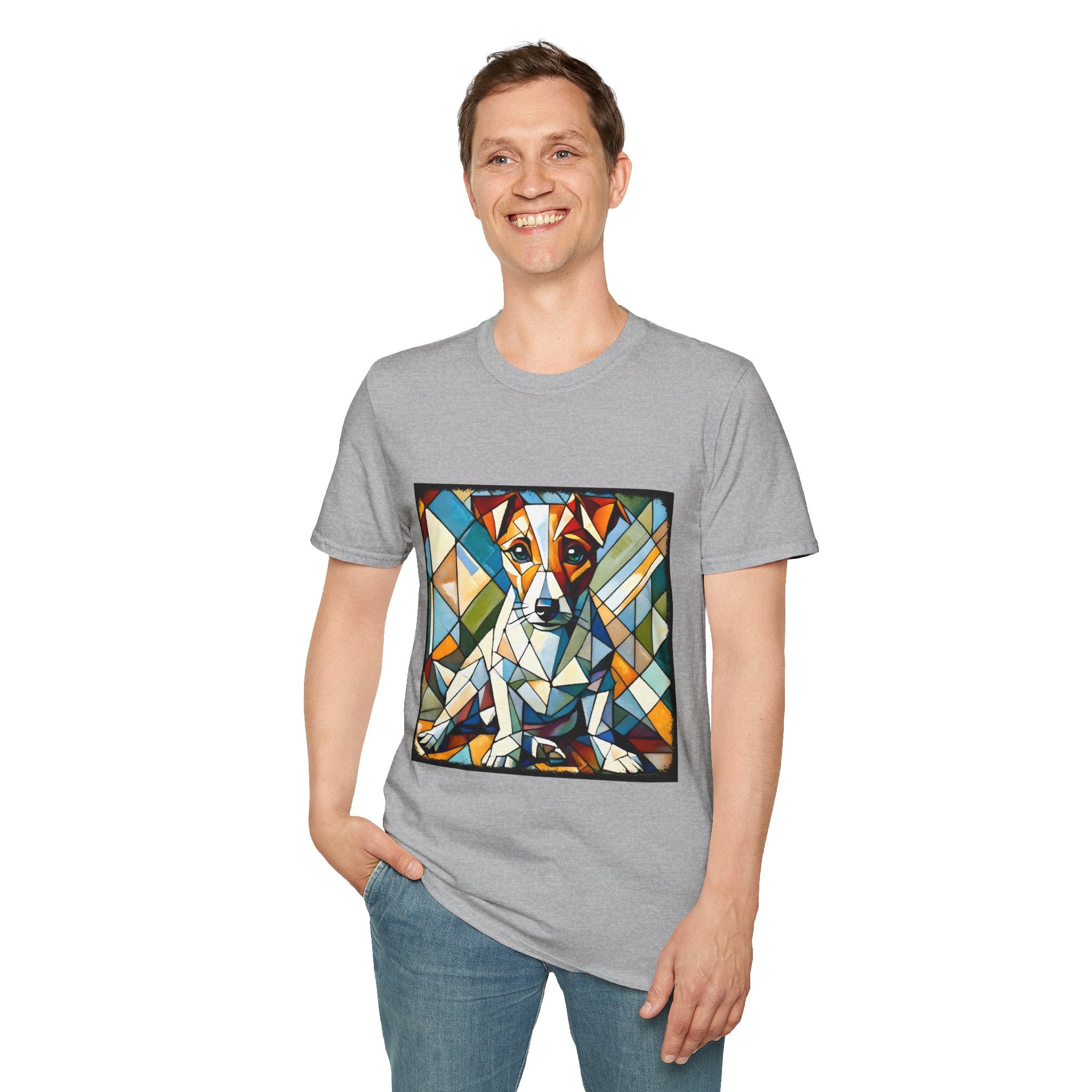 Jack Russell Terrier Bold Geometric | Unisex Dog T-Shirt