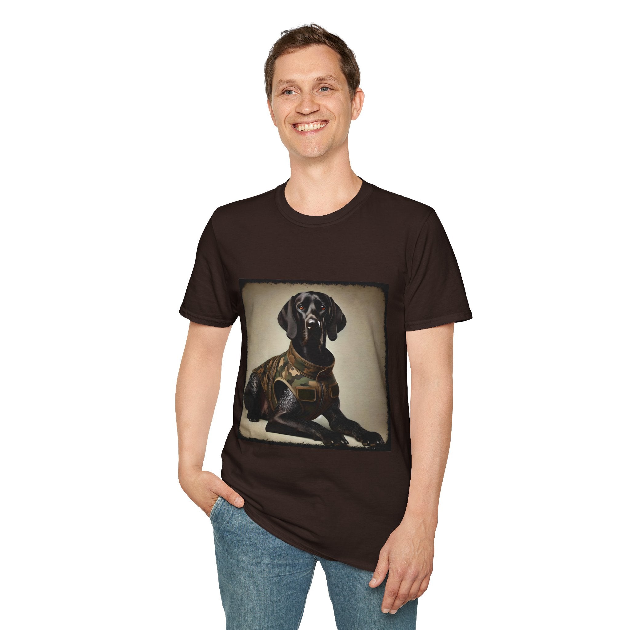 German Shorthaired Pointer Camo Cutie | Unisex Dog T-Shirt
