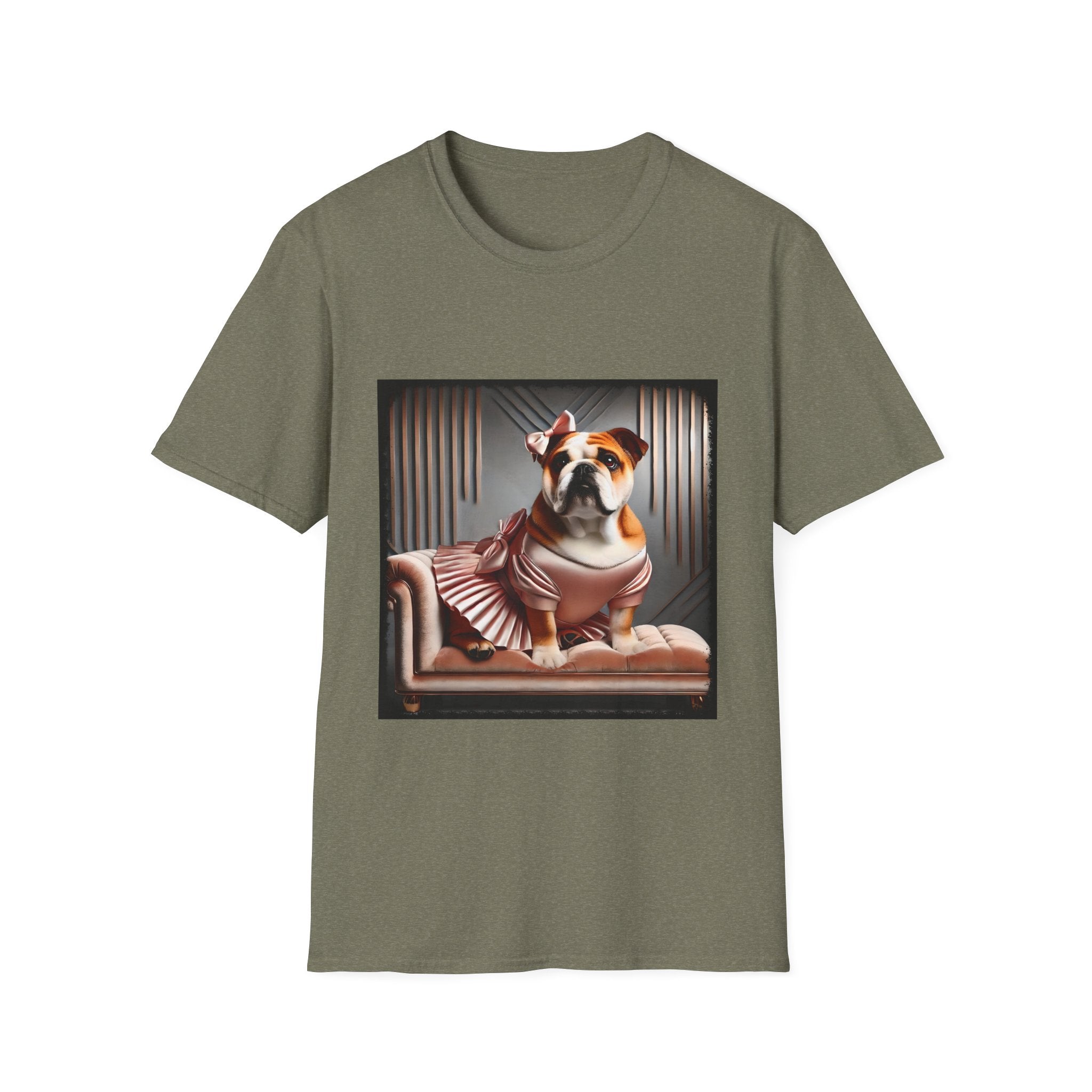 Bulldog Iconic Peach | Unisex Dog T-Shirt