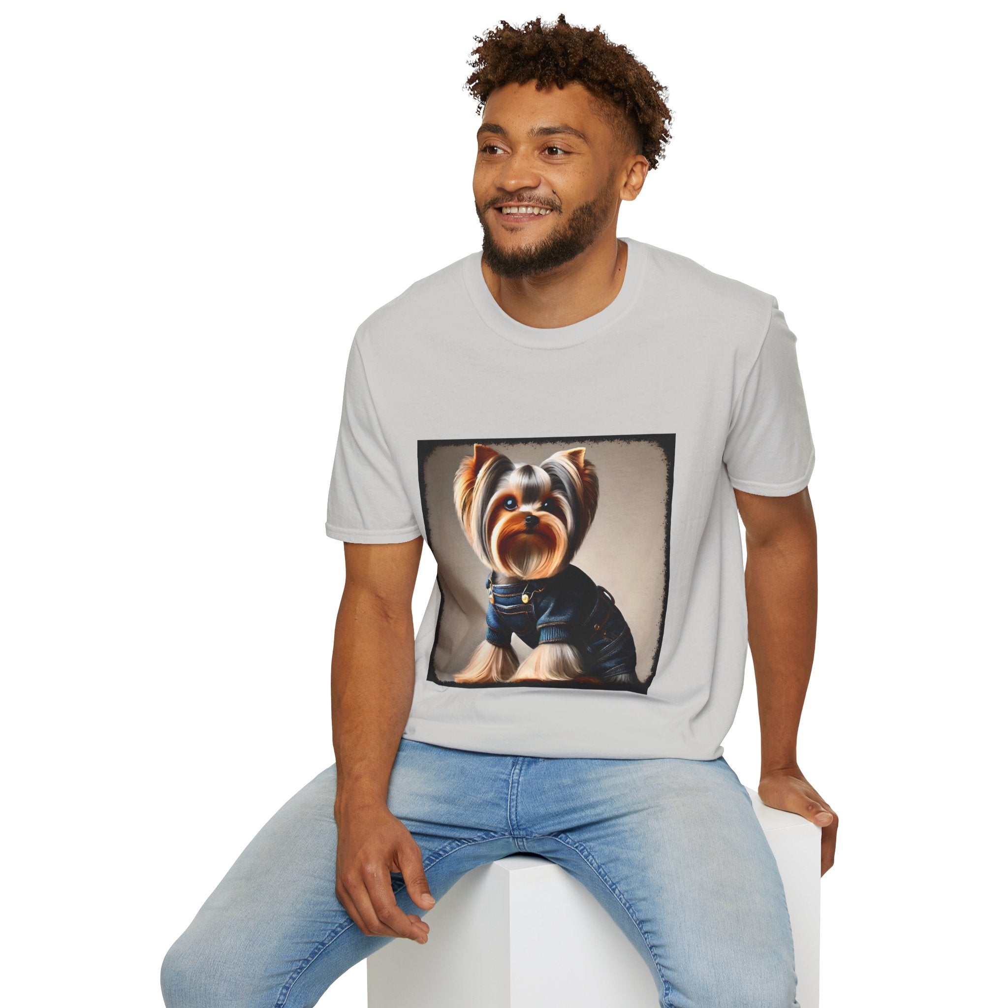 Yorkshire Terrier Denim Belle | Unisex Dog T-Shirt