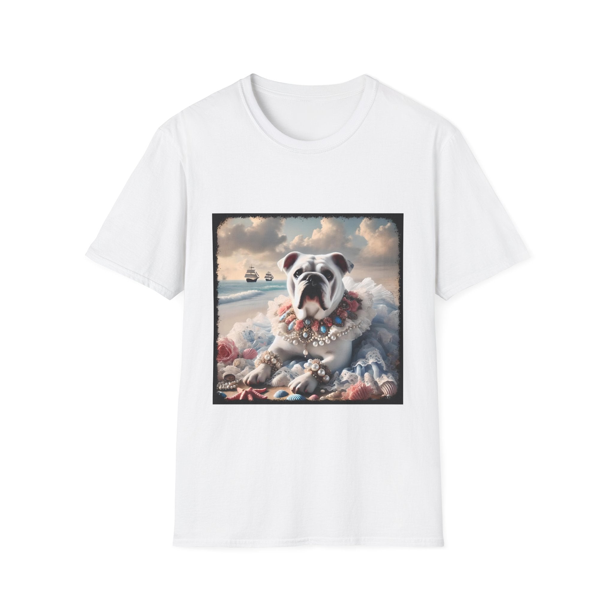 Bulldog Beach Dream | Unisex Dog T-Shirt