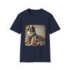 Saint Bernard Pawsh Portrait | Unisex Dog T-Shirt