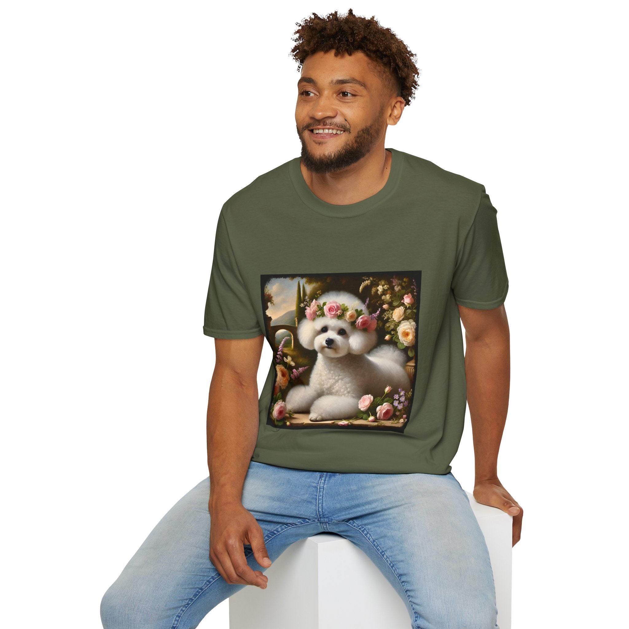 Bichon Frise Botanical Beauty | Unisex Dog T-Shirt