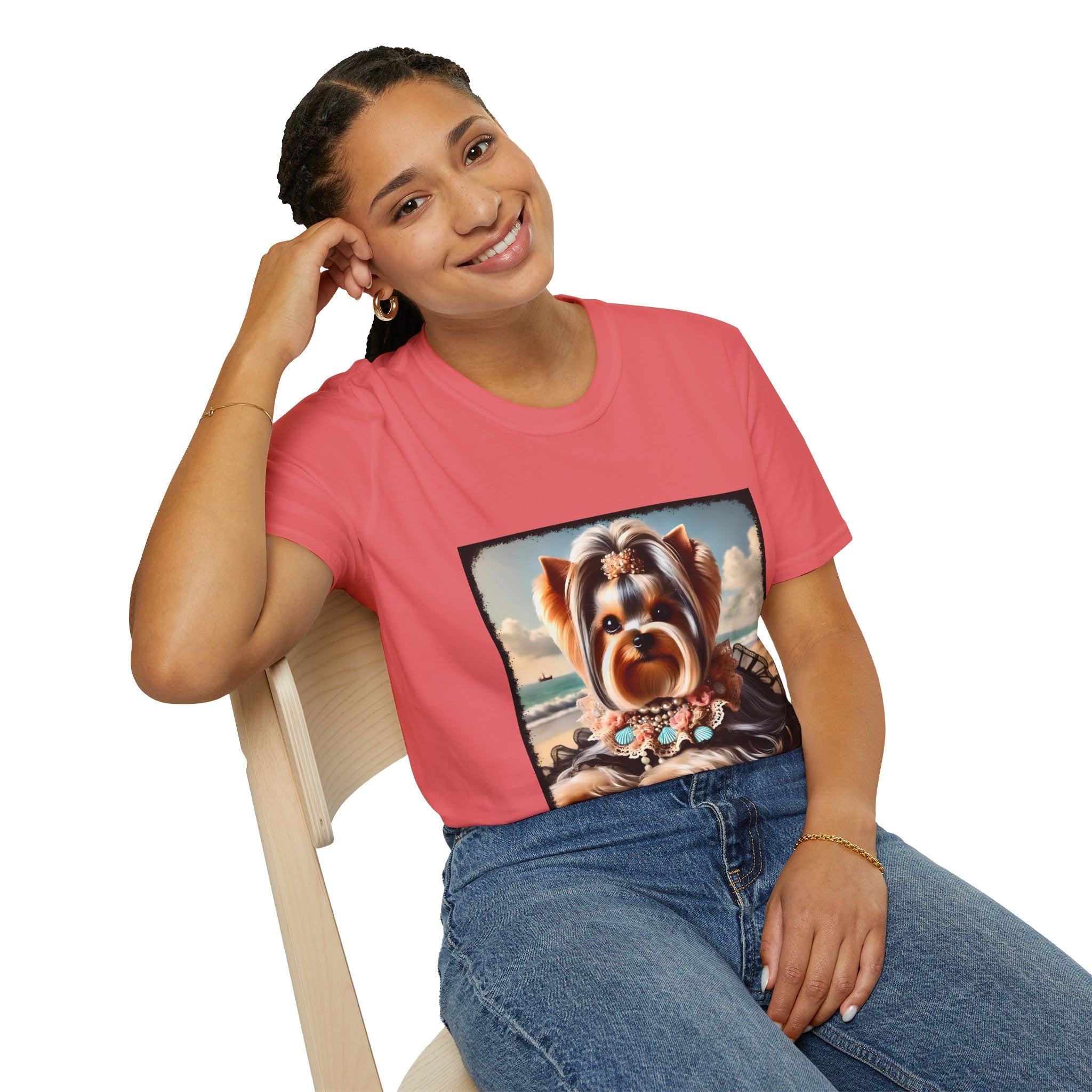 Yorkshire Terrier Beach Beauty | Unisex Dog T-Shirt