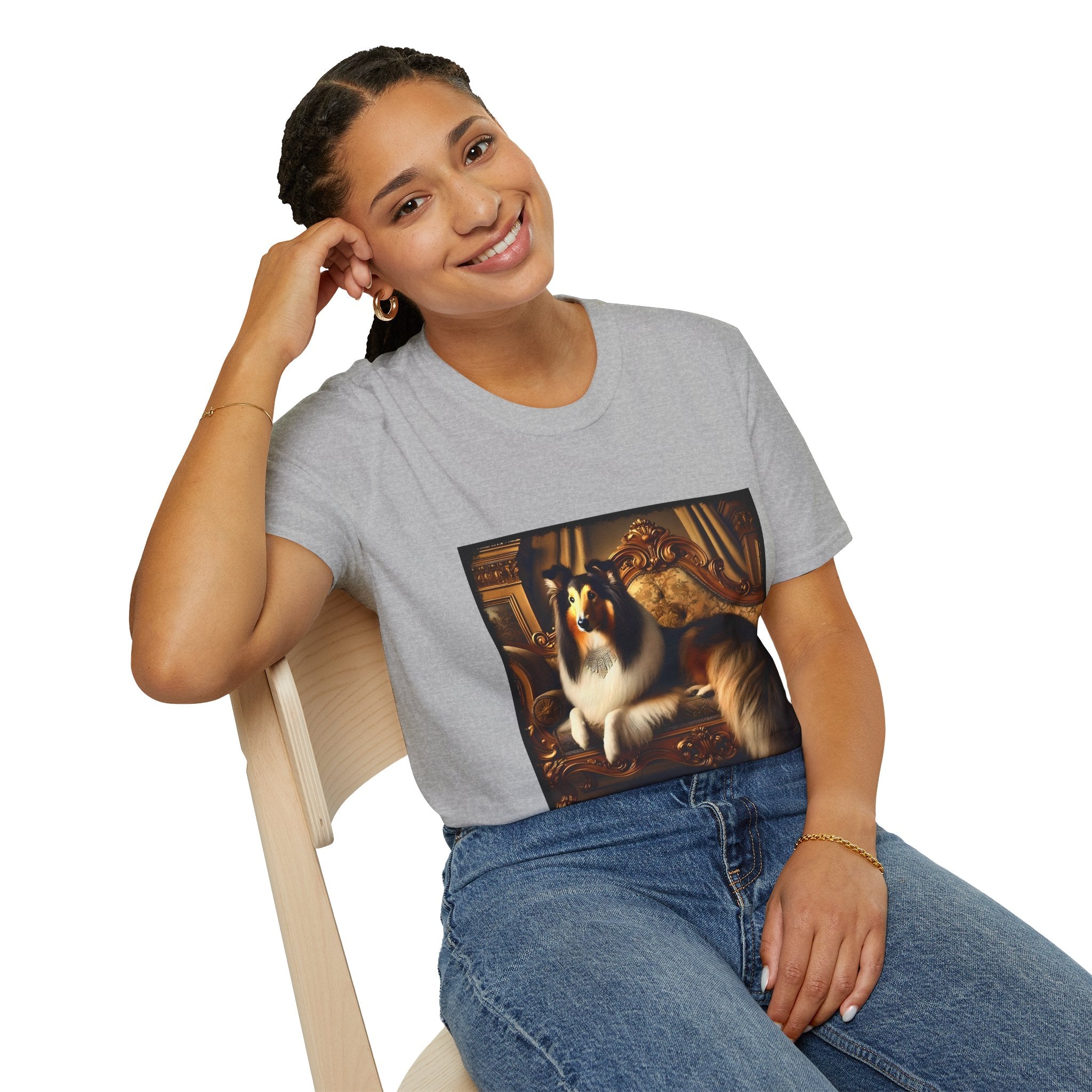 Collie Posh Princess | Unisex Dog T-Shirt
