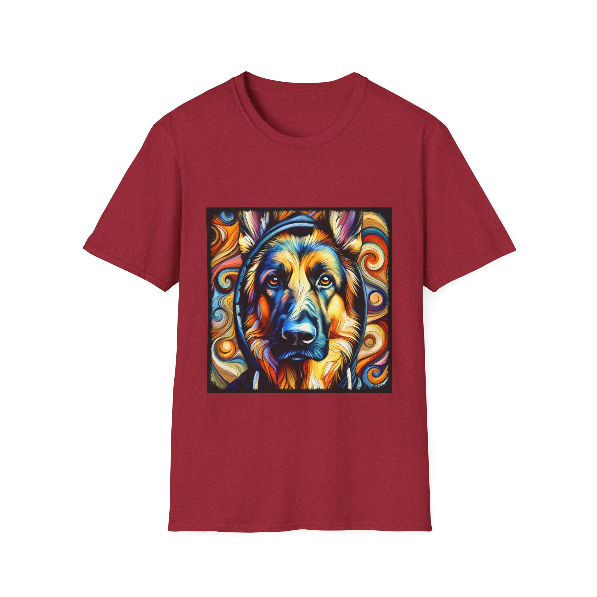German Shepherd Relaxed Swirl | Unisex Dog T-Shirt