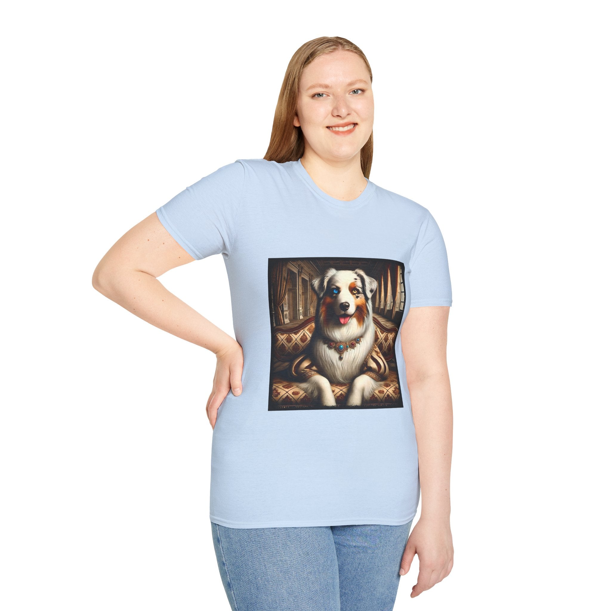 Australian Shepherd Poised Princess | Unisex Dog T-Shirt