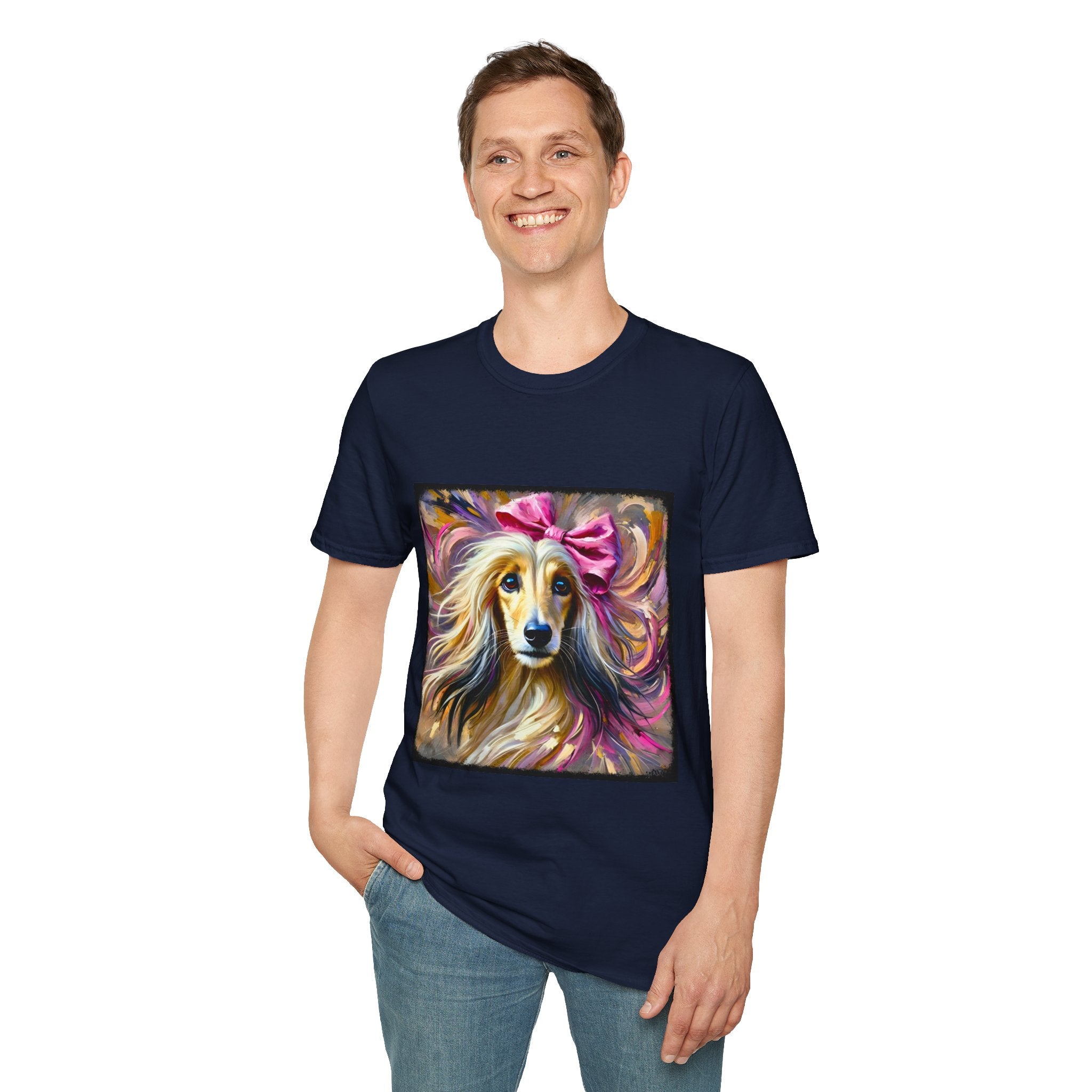 Afghan Hound Vivid Classic | Unisex Dog T-Shirt