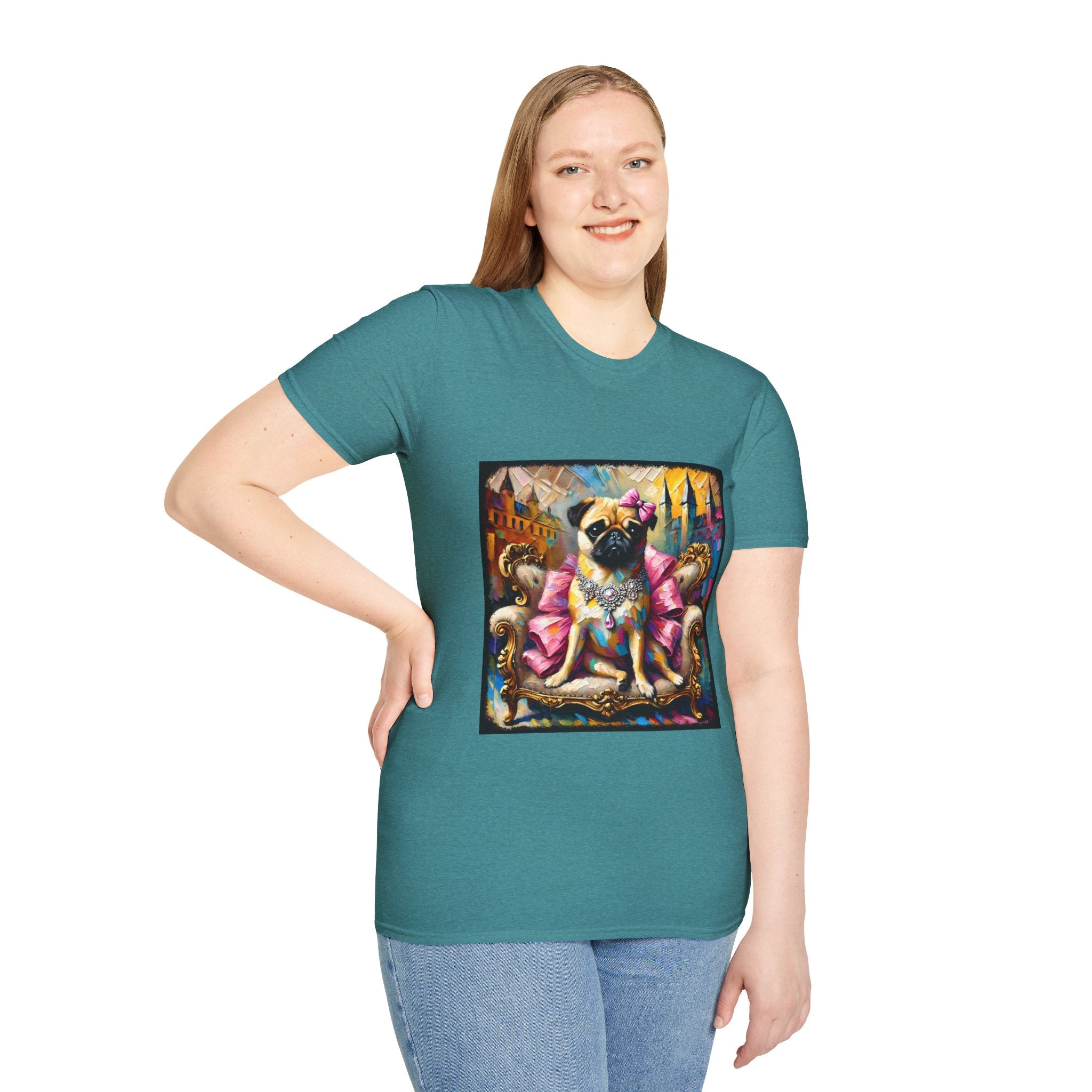Pug Diamond Princess Classic | Unisex Dog T-Shirt
