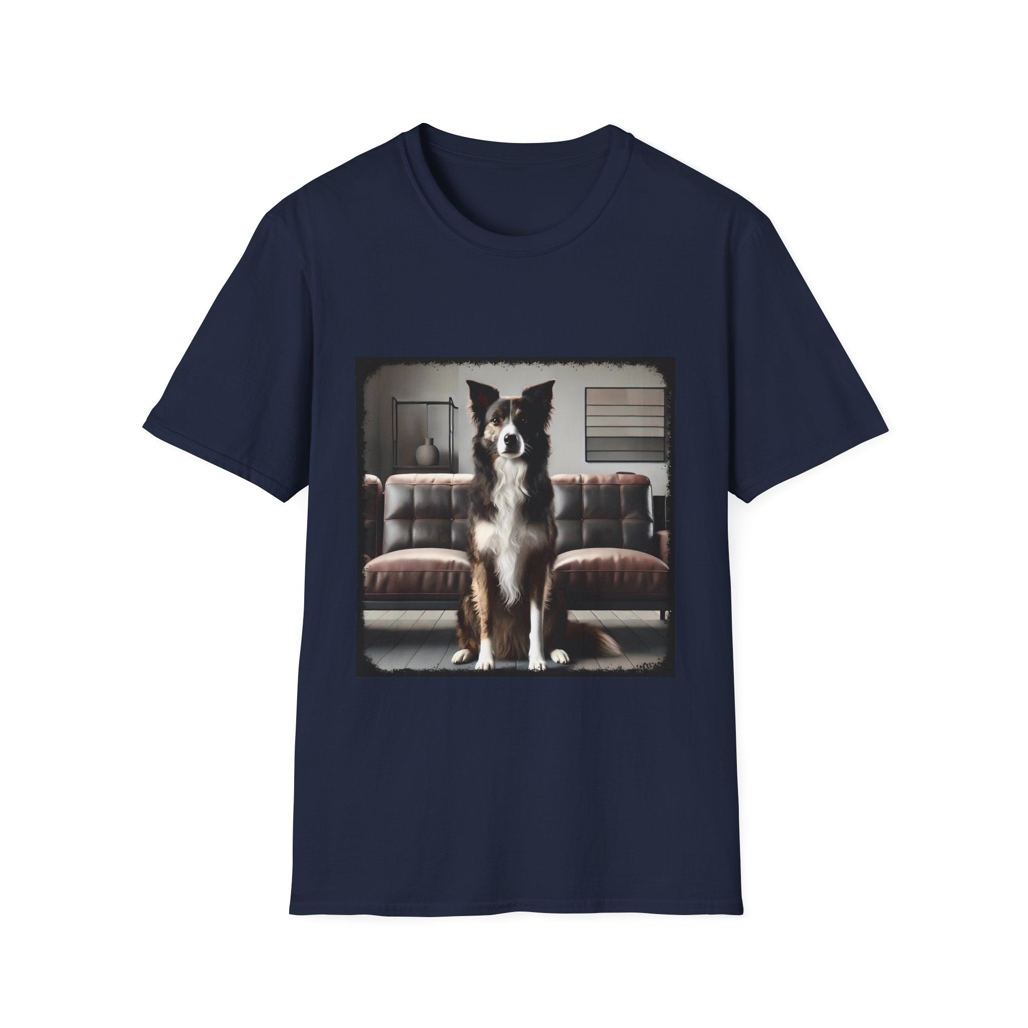 Border Collie Modern Brindle  | Unisex Dog T-Shirt