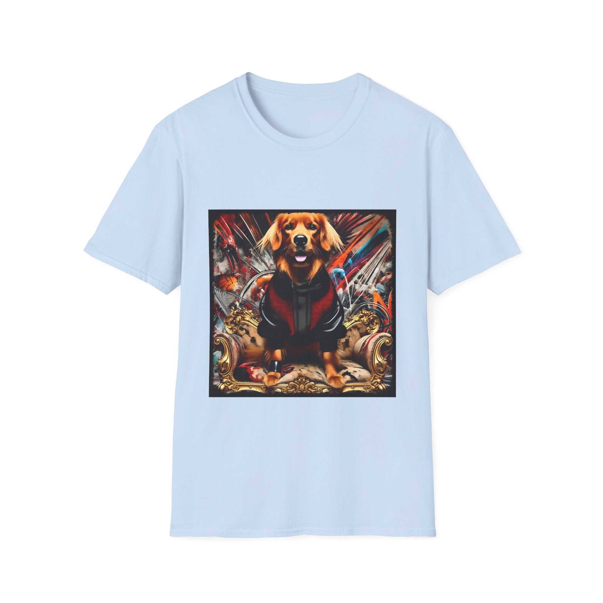 Golden Retriever Electric Icon | Unisex Dog T-Shirt