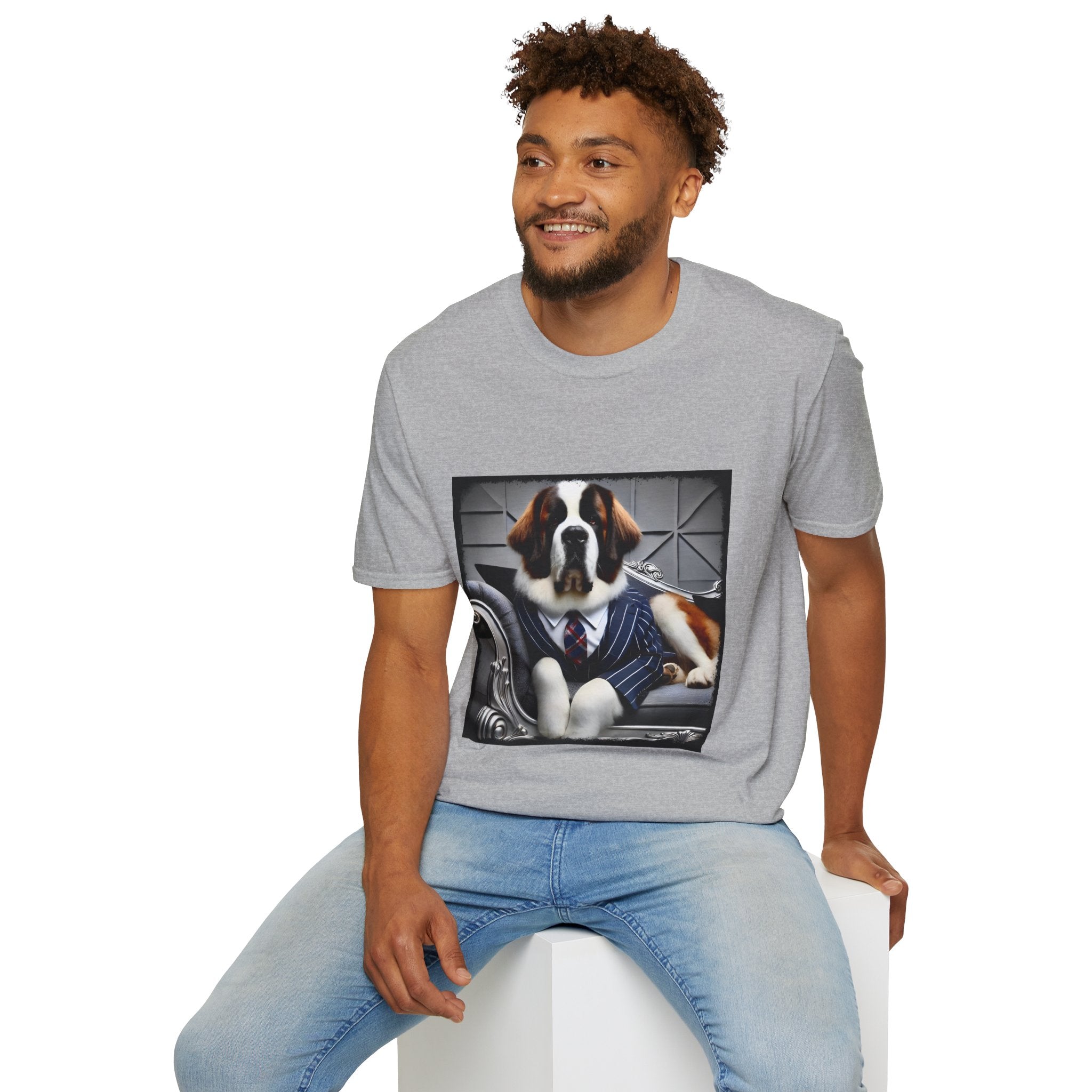 Saint Bernard Tux Luxe | Unisex Dog T-Shirt