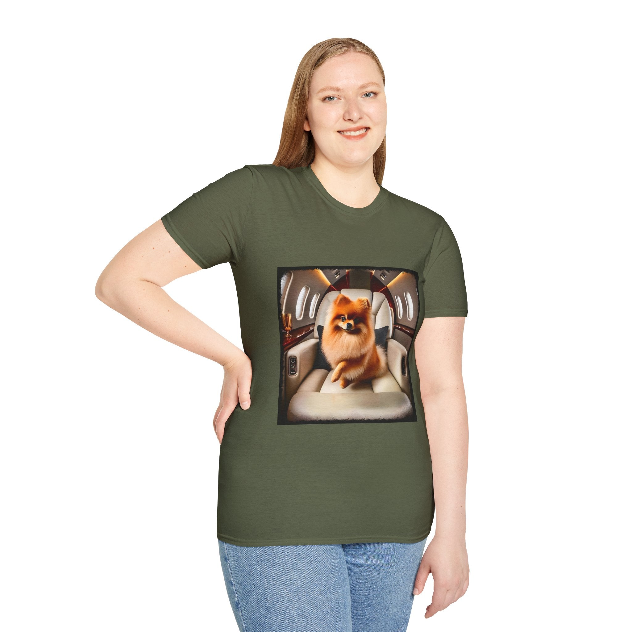 Pomeranian Jet Setter | Unisex Dog T-Shirt