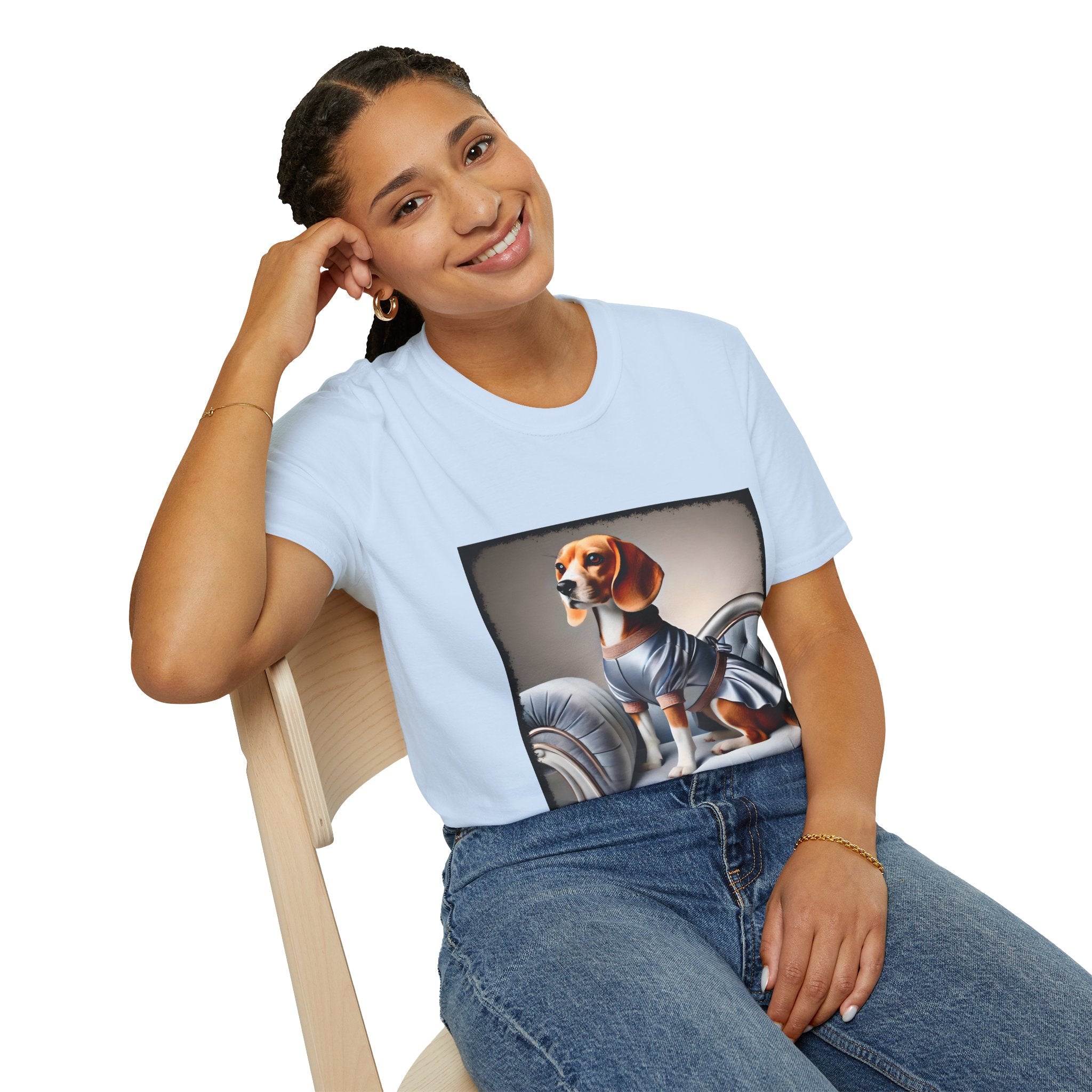 Beagle Satin Seductress | Unisex Dog T-Shirt