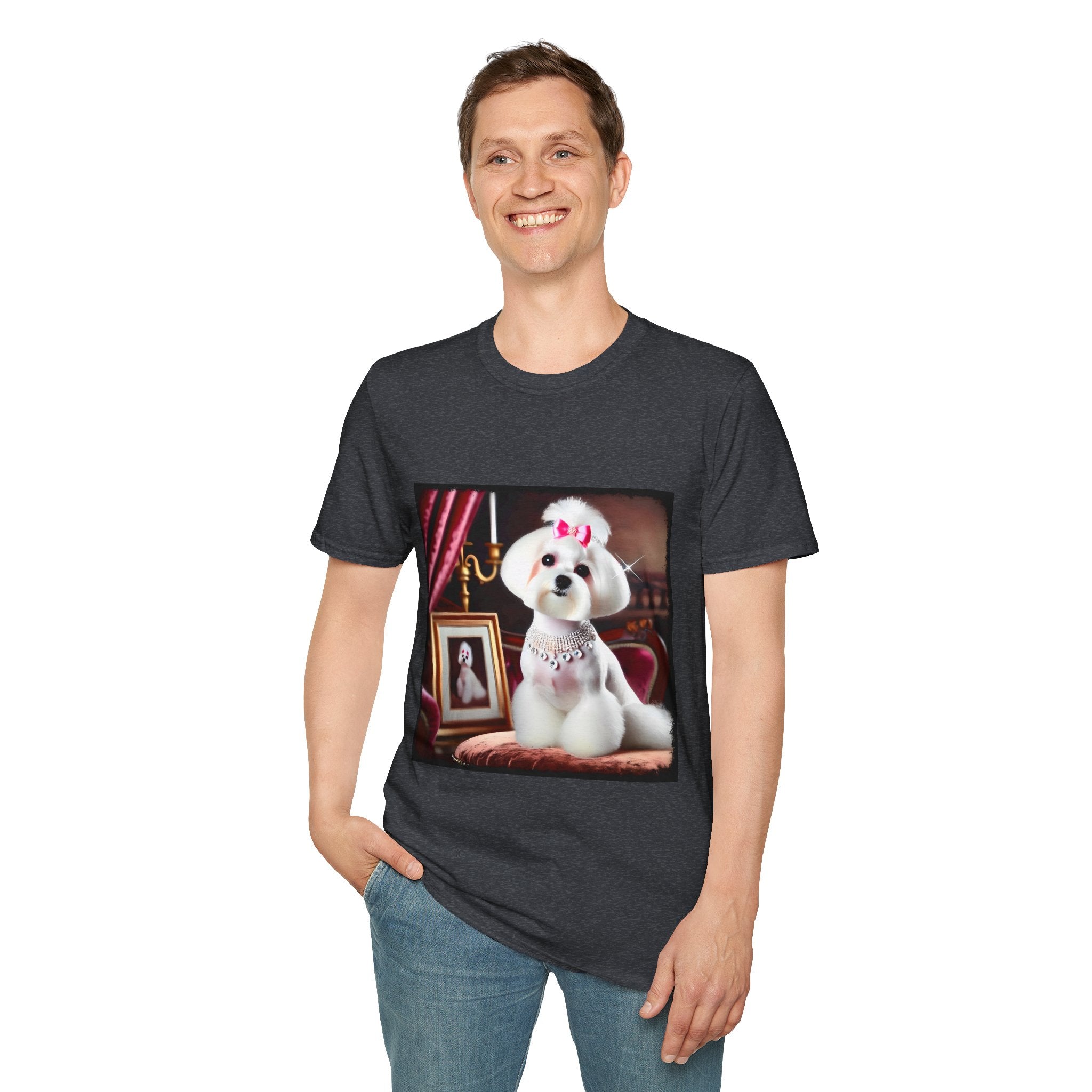 Maltese Pink Princess | Unisex Dog T-Shirt