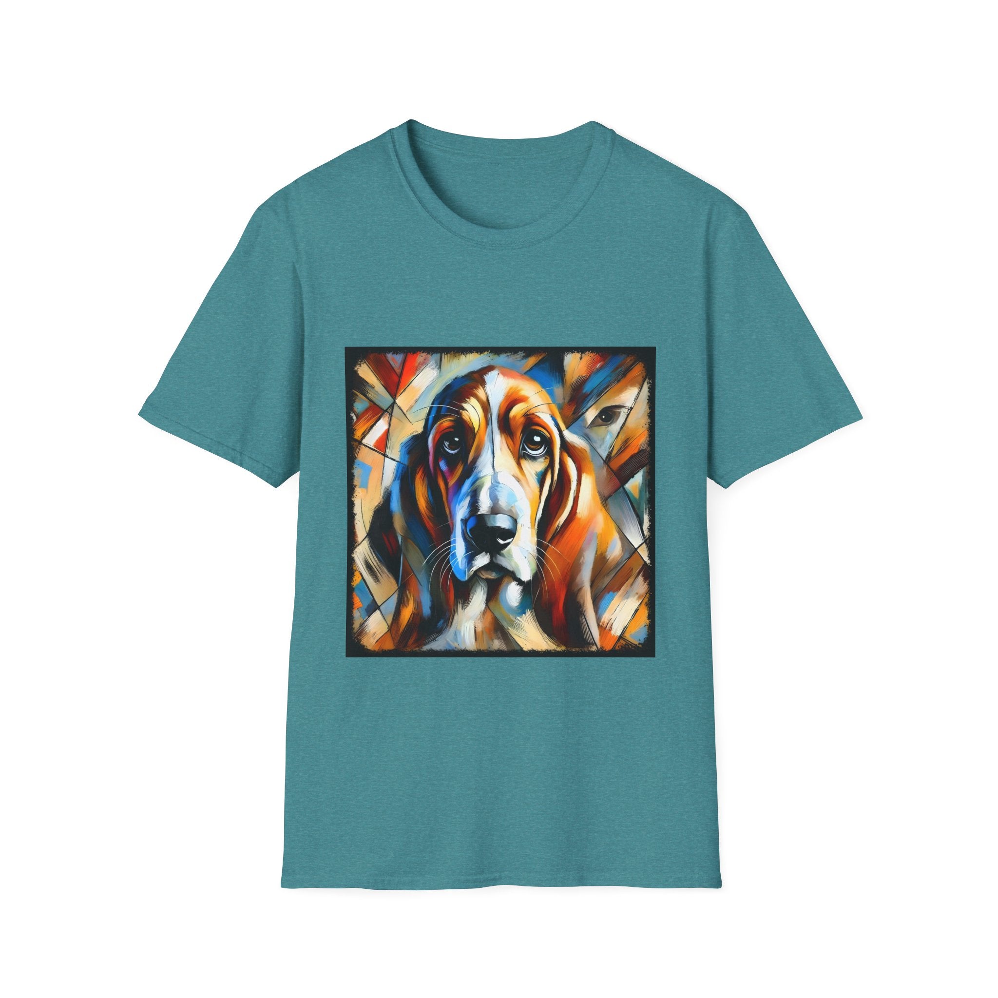 Basset Hound Bold Swirl | Unisex Dog T-Shirt