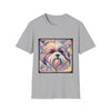 Lhasa Apso Pastel Geometric | Unisex Dog T-Shirt