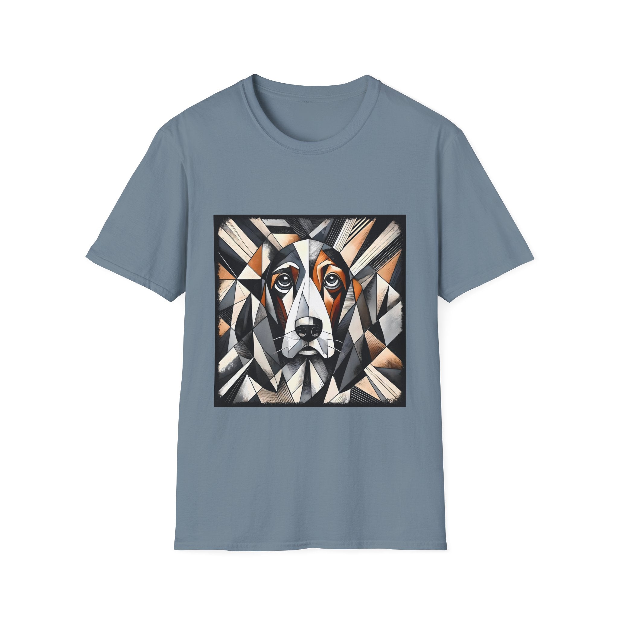 Basset Hound Bold Geometric | Unisex Dog T-Shirt