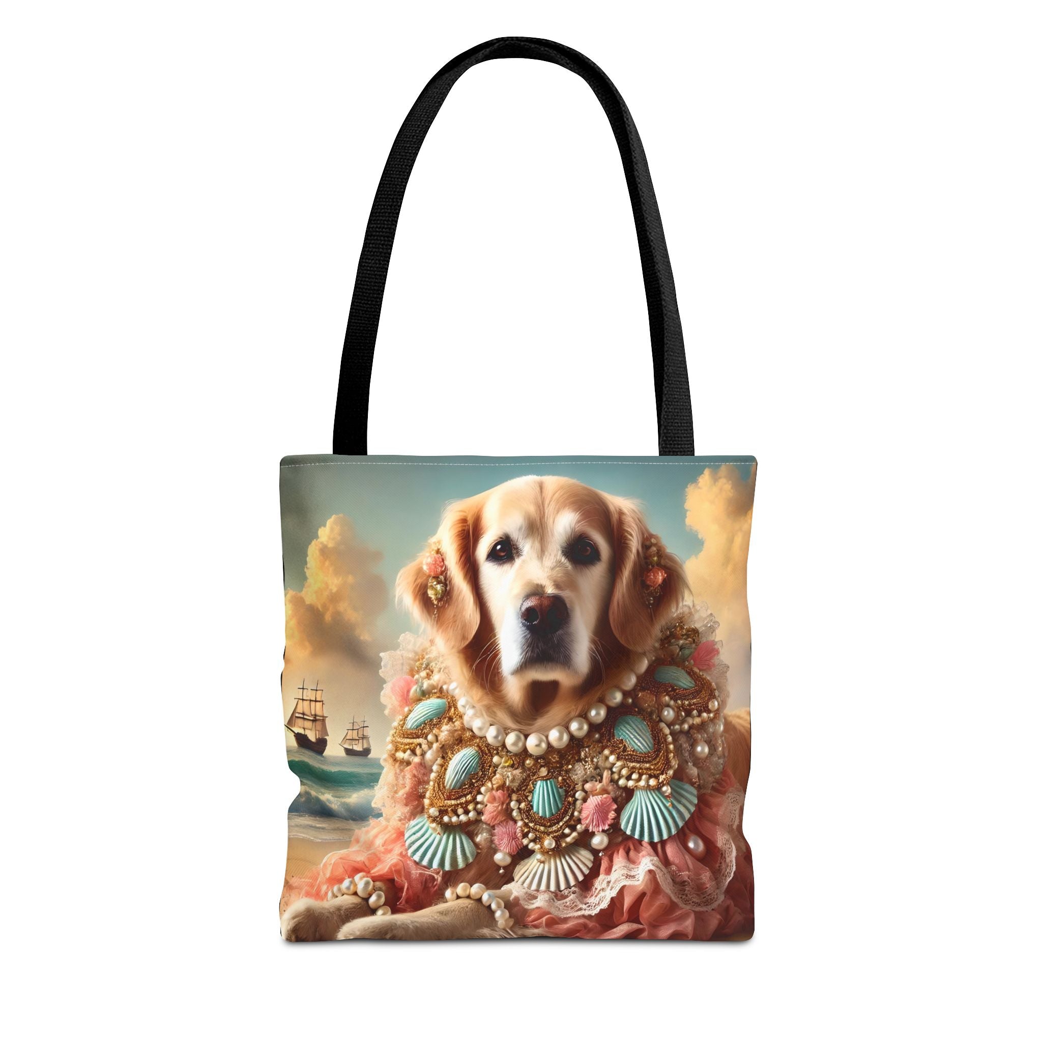 Golden Retriever Beach Beauty | Dog Themed Tote Bag