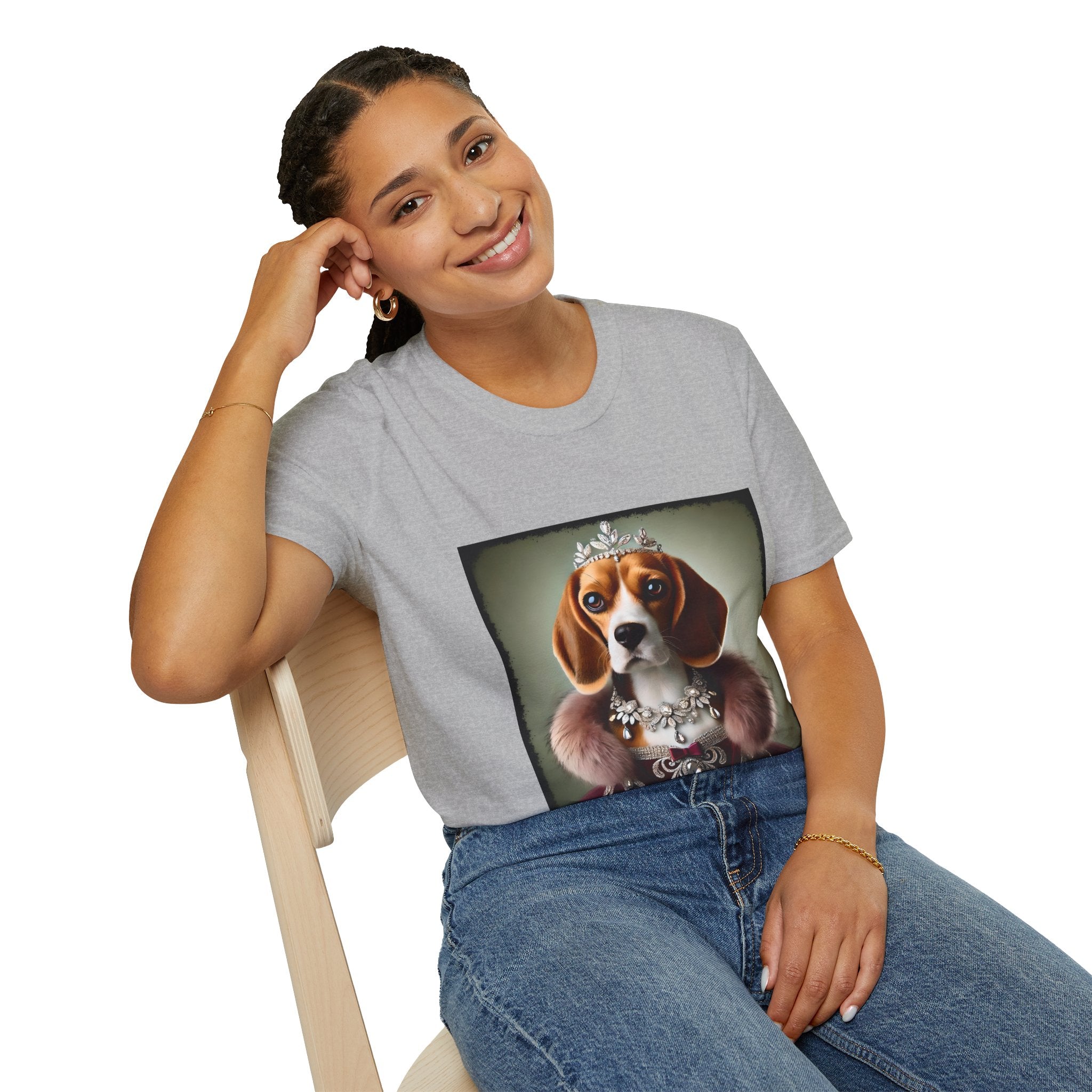 Beagle Regal Heiress | Unisex Dog T-Shirt
