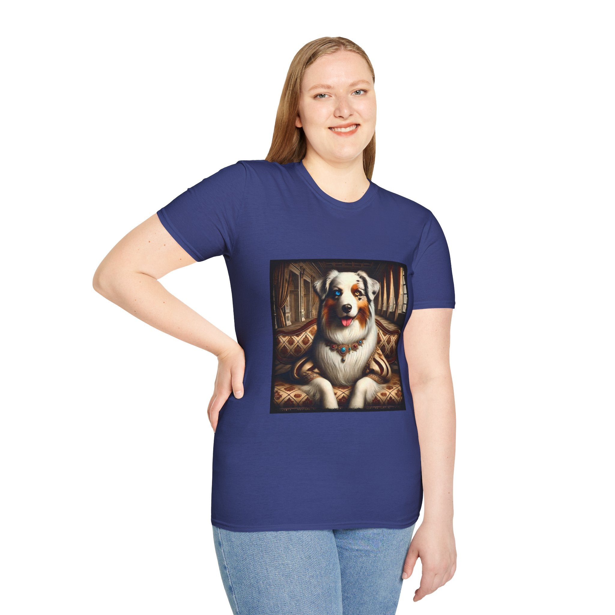 Australian Shepherd Poised Princess | Unisex Dog T-Shirt